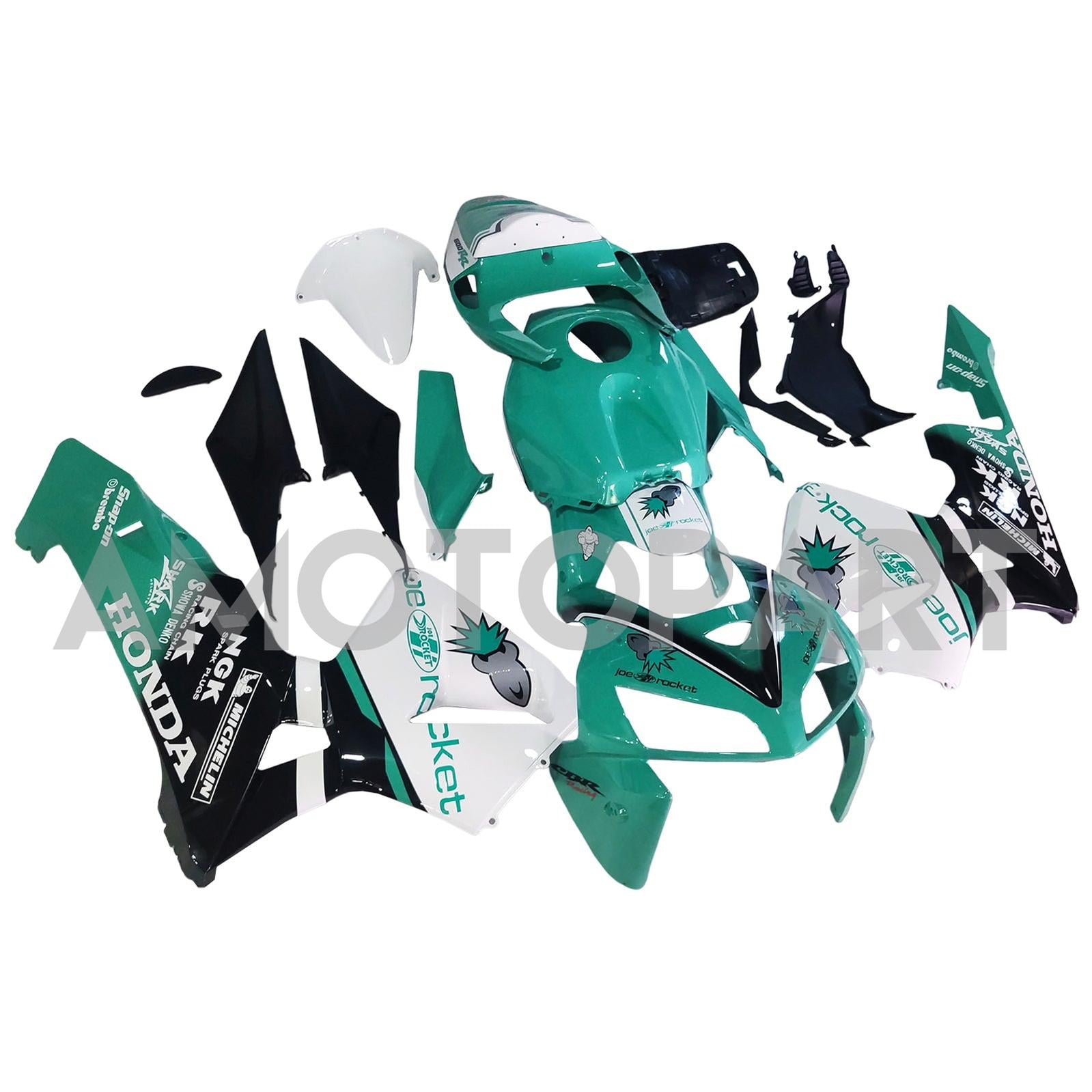 Amotopart 2005–2006 Honda CBR600RR Pale Cyan Verkleidungsset