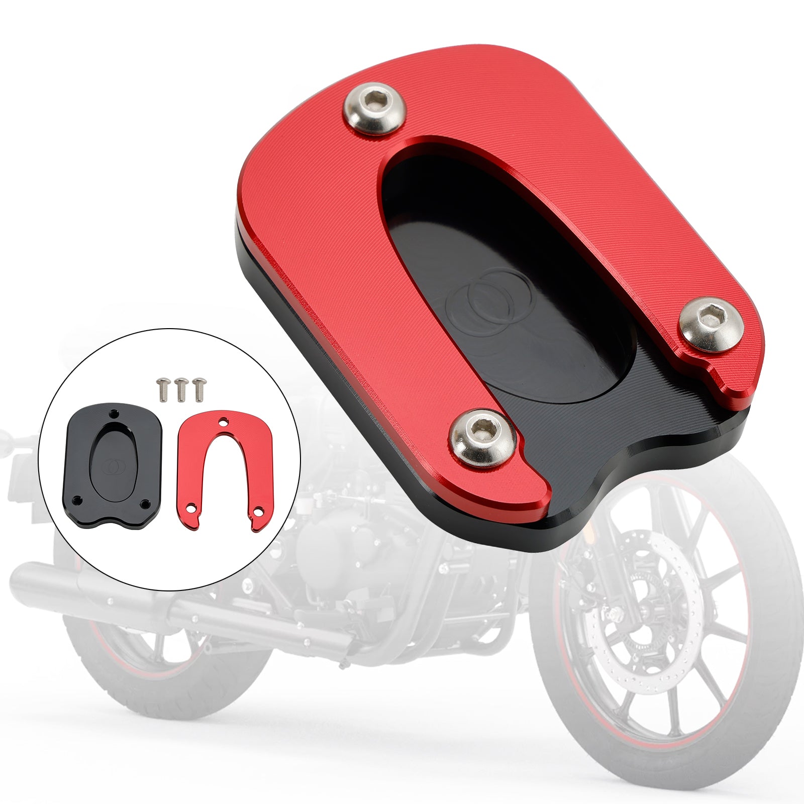 21-23 Almohadilla de placa ampliada con soporte Meteor 350