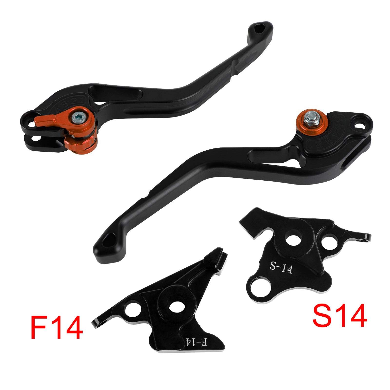 Suzuki GSF650 GSXR1300 DL1000 Orange NEW Short Clutch Brake Lever