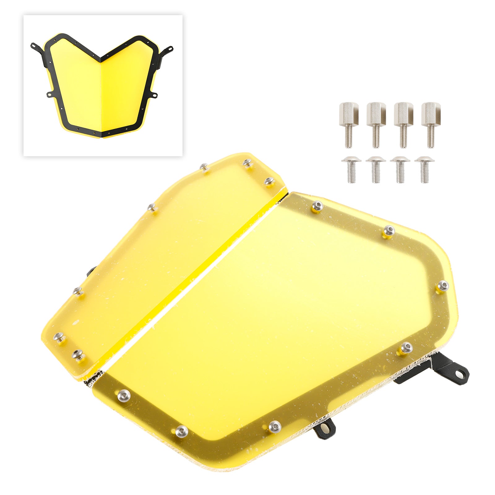 Protezione della copertura della protezione del faro anteriore in acrilico adatta per Yamaha Tenere 700 19-23