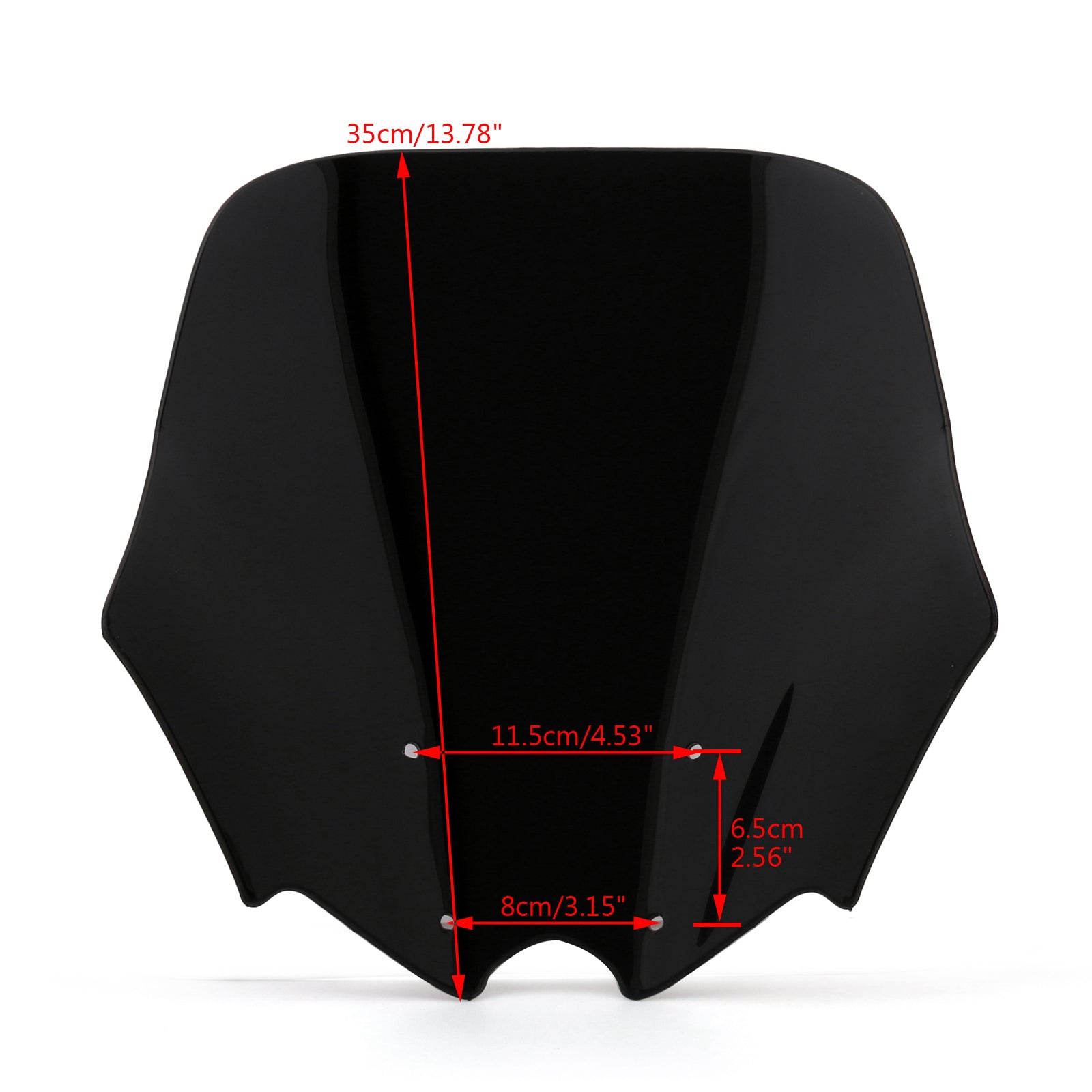 10-14 Honda NC700S/NC750S čelní sklo s dvojitým bublinem černé