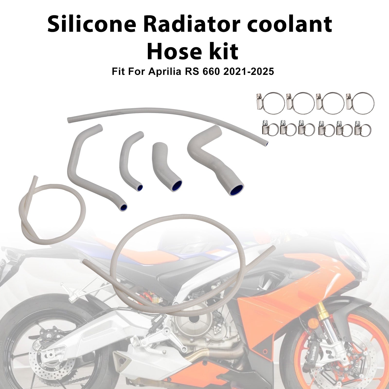 2021-2025 Aprilia RS 660 RS660 Silicone Radiator coolant Hose