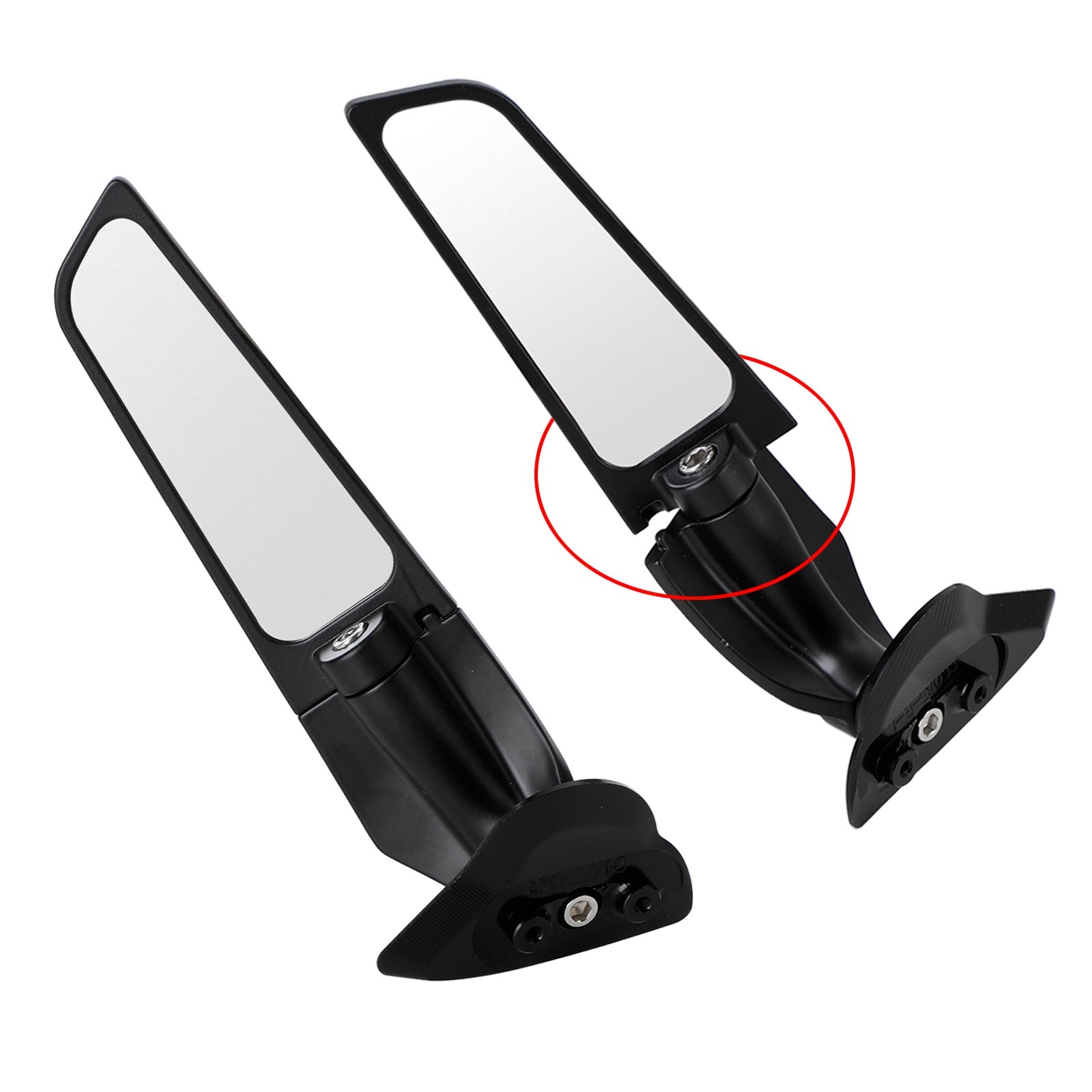 17-21 Yamaha YZF-R6 Wing Fin Spoiler Side Rearview Mirrors