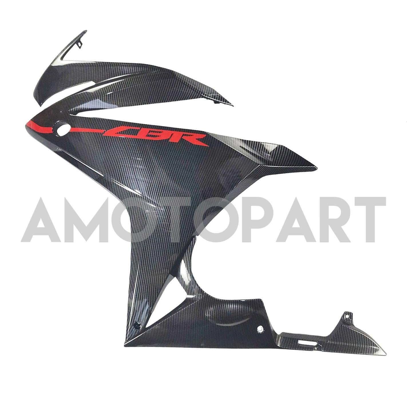Amotopart 2016-2018 Honda CBR500R Carbon Fiber Pattern Fairing Kit