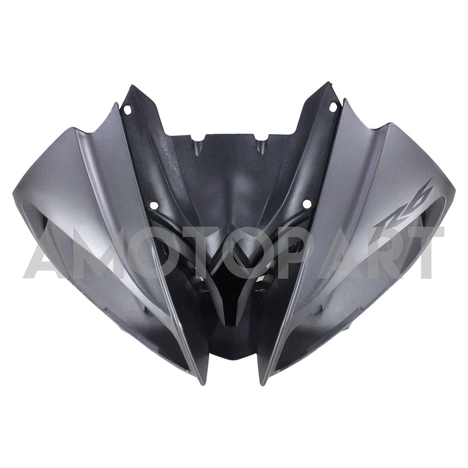 Amotopart 2008-2016 Yamaha YZF 600 R6 Carbon Fiber Black & Grey Fairing Kit