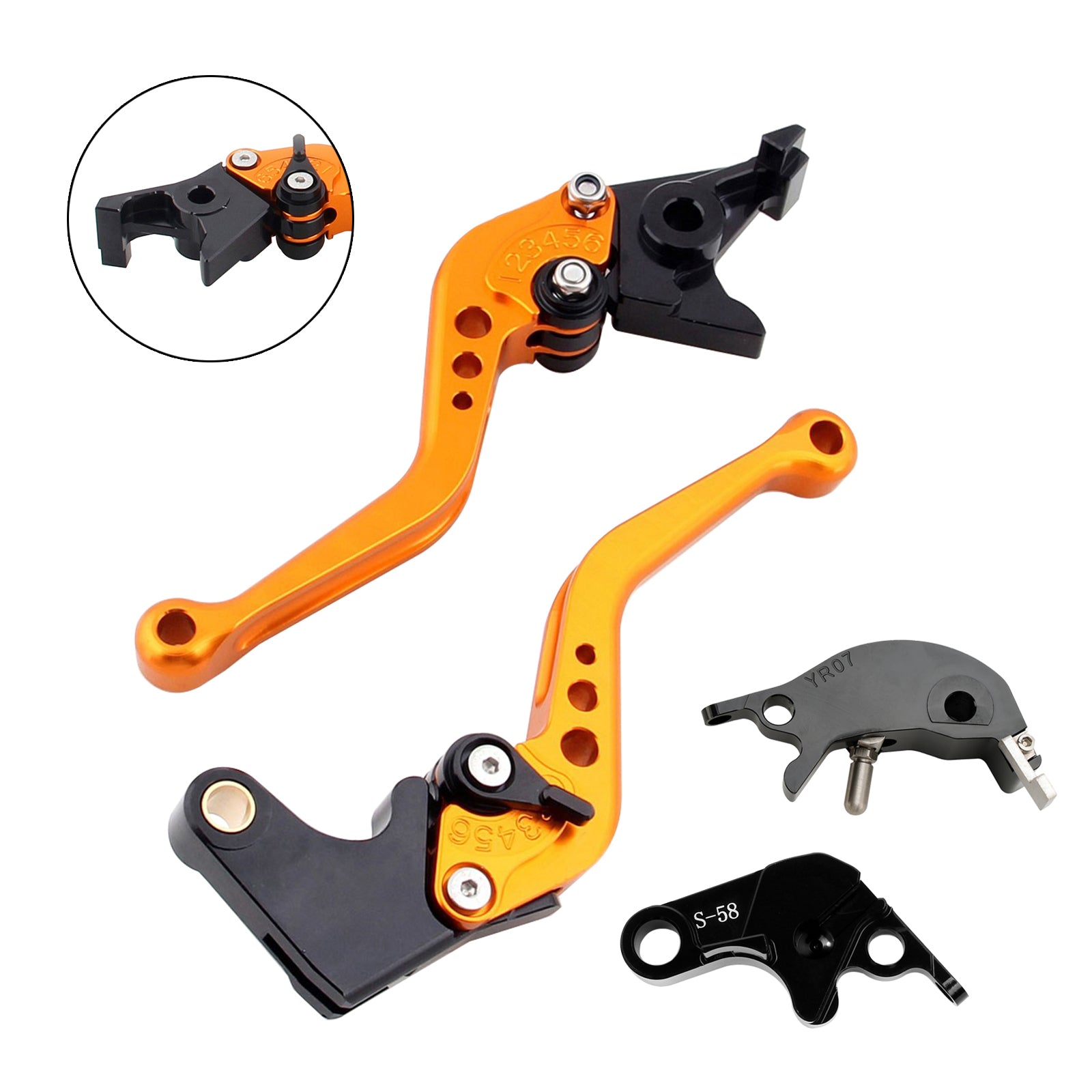 22-23 YAMAHA YZF R7 MT-10/SP FZ-10/SP NEW Short Clutch Brake Lever