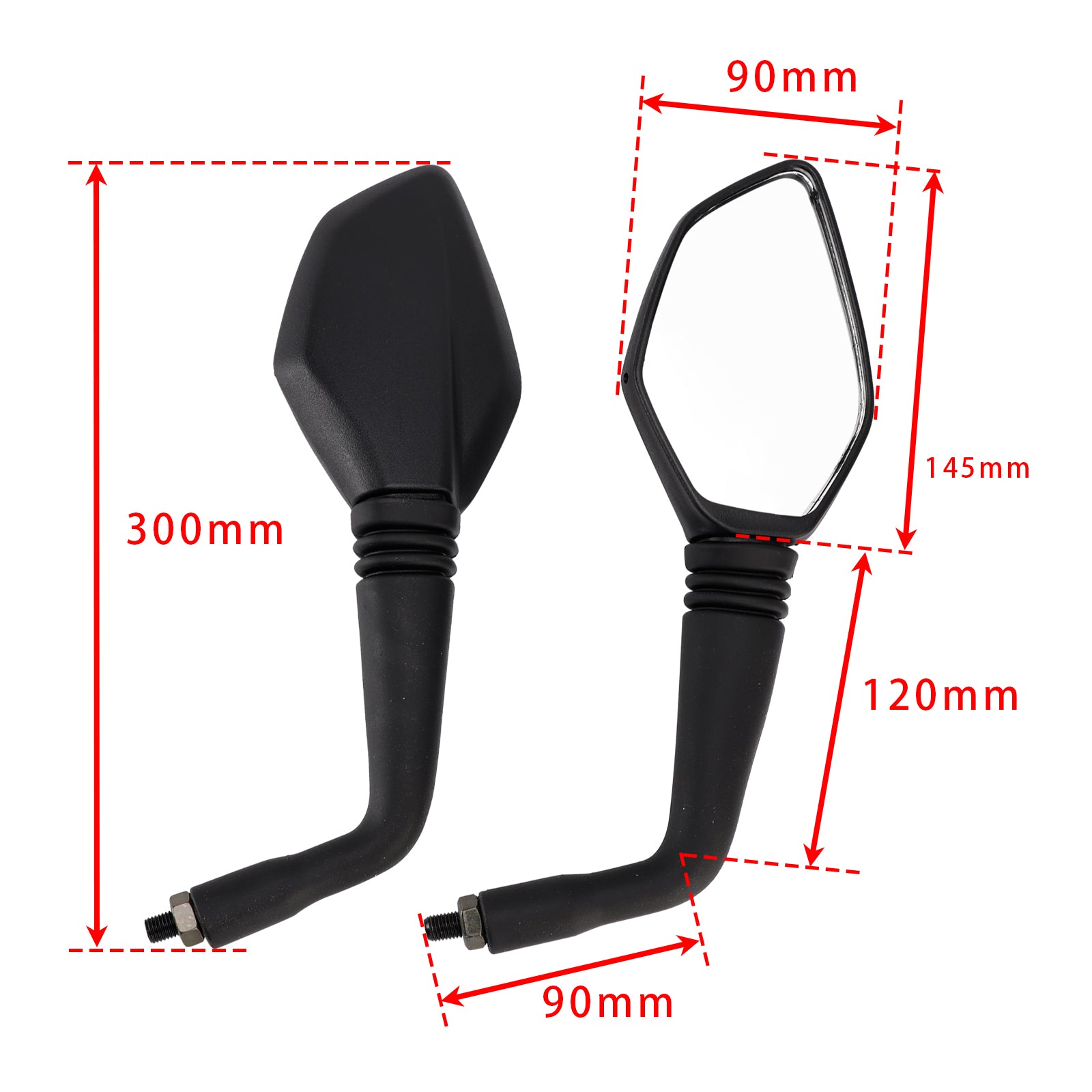 Duke 125 200 250 390 Adventure 390 2011-2025 Rear View Mirror Set LH & RH