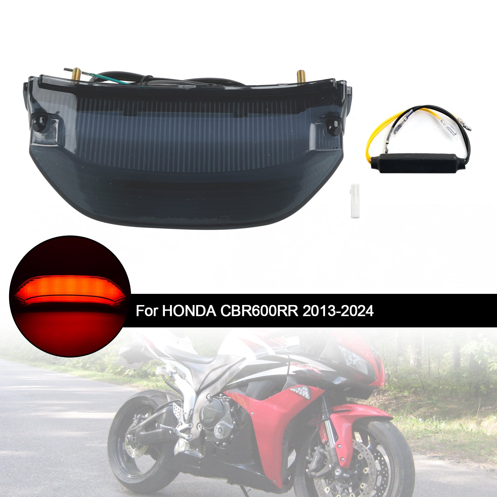 13-24 Honda CBR600RR LED Heckschwanzbremse drehen Signale Licht