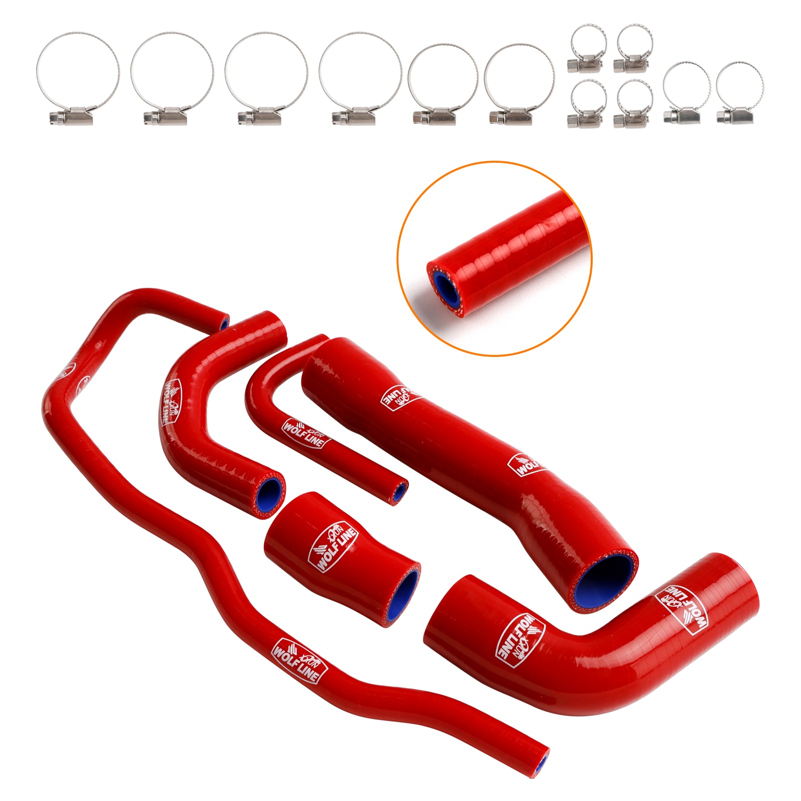 2021-2024 BMW S1000XR Silikone Radiator Kølevæskeslange Kit