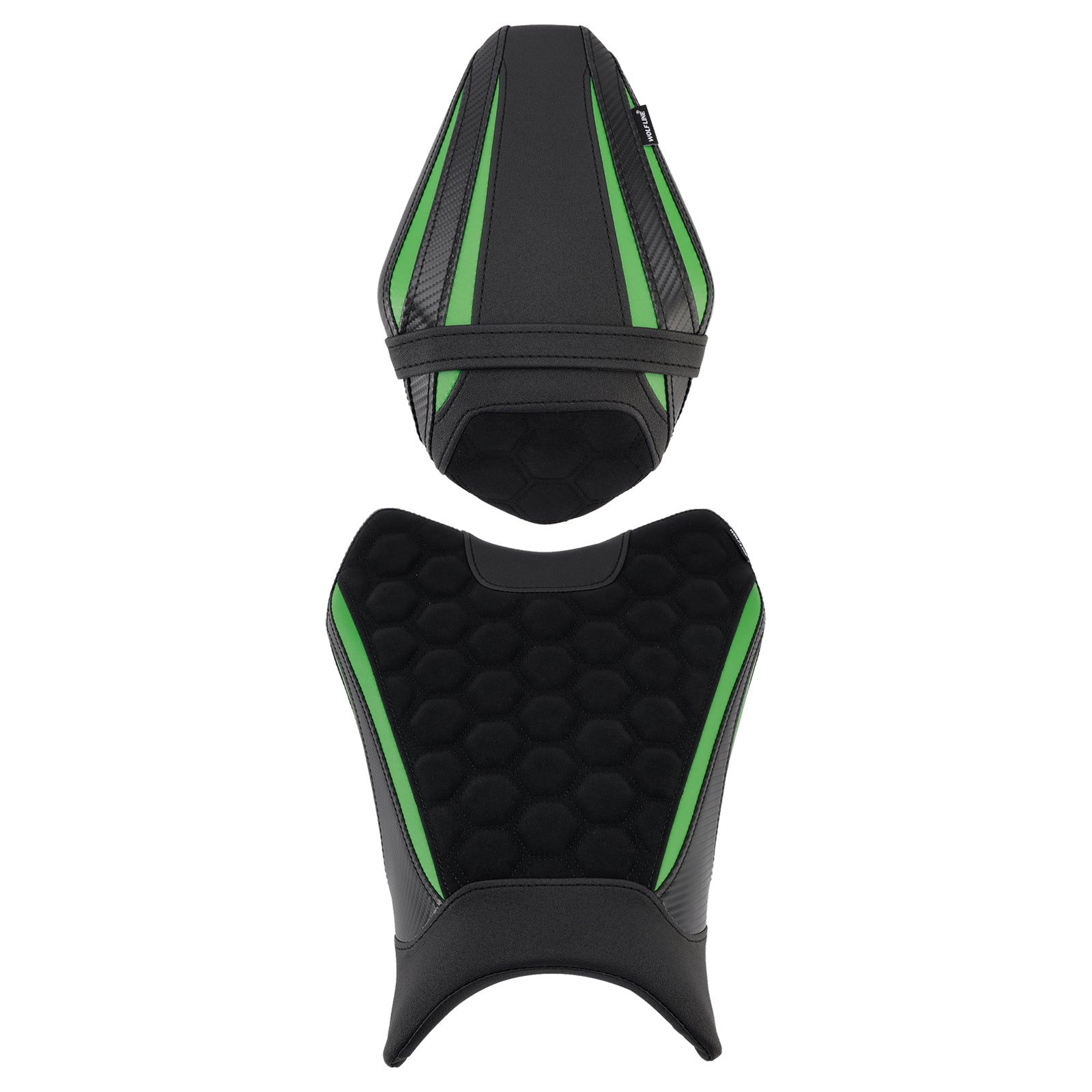19–25 Kawasaki Zx-6R Zx 6R unten vorne mit Fahrersitz hinten, Grün