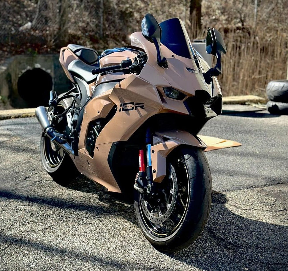 Amotopart 2021-2025 Kawasaki ZX10R ZX10RR Black Style4 Fairing Kit