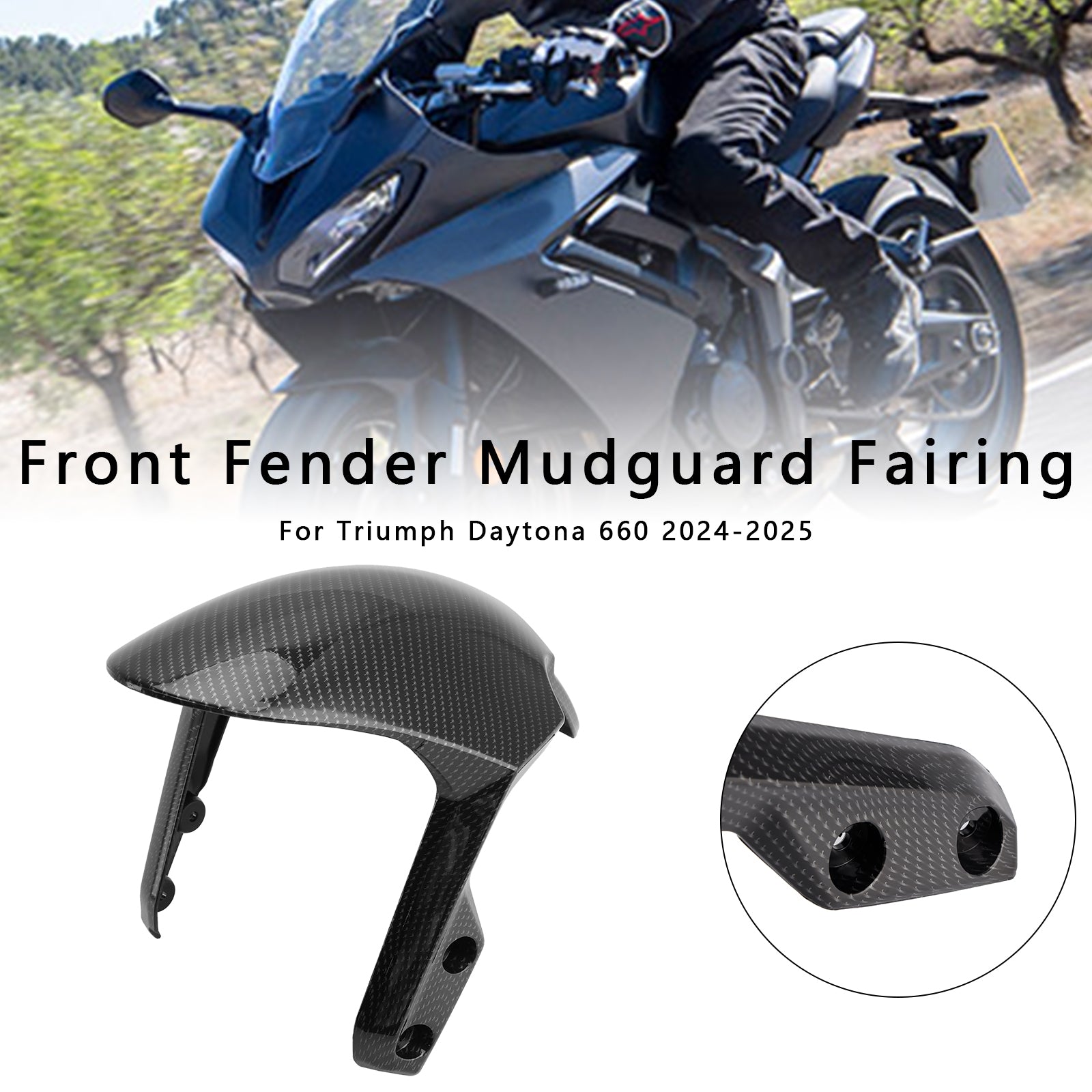 Daytona 660 2024-2025 Front Fender Mudguard Fairing Cowl