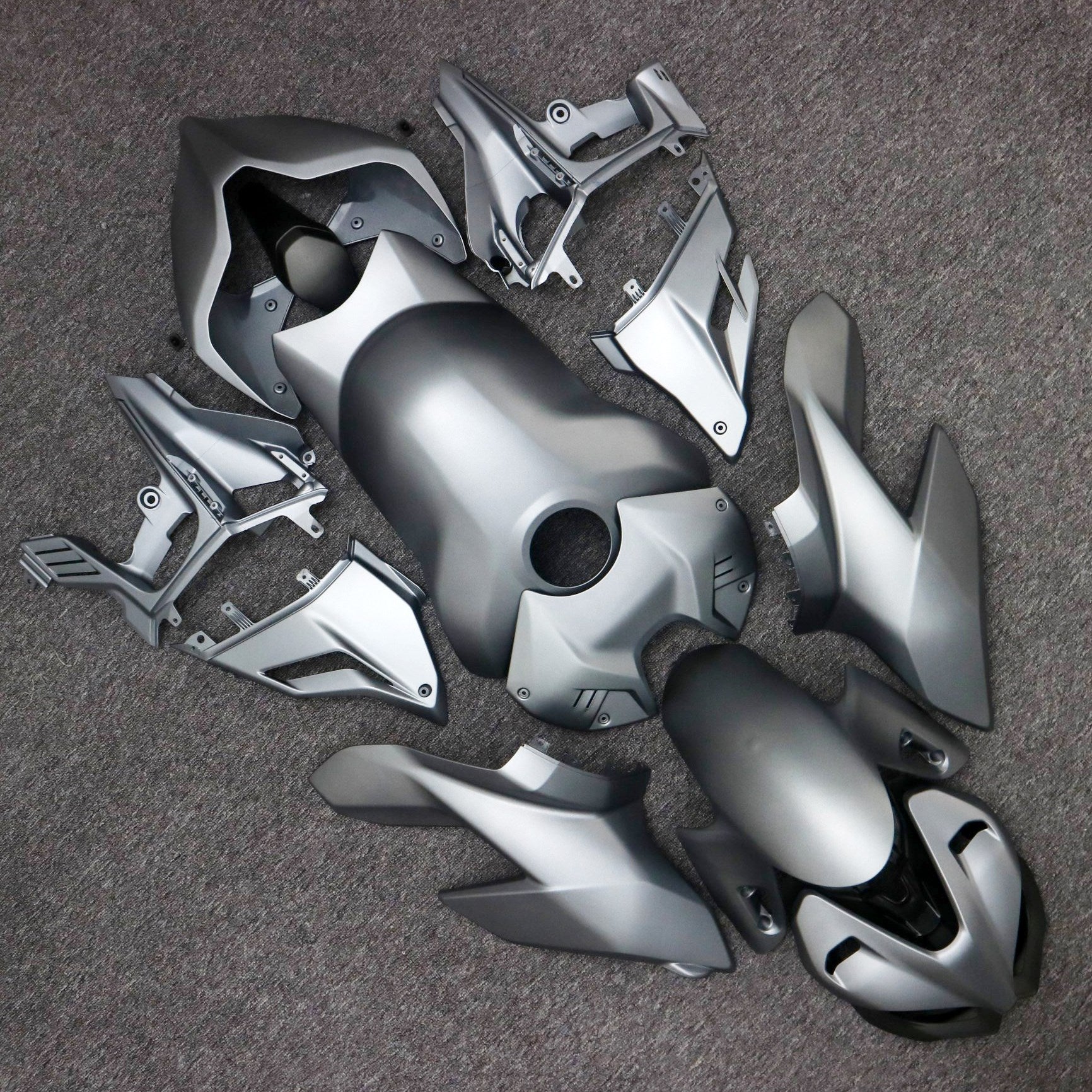 Amotopart 2020-2023 Ducati Street Fighter V4 Silvery Fairing Kit