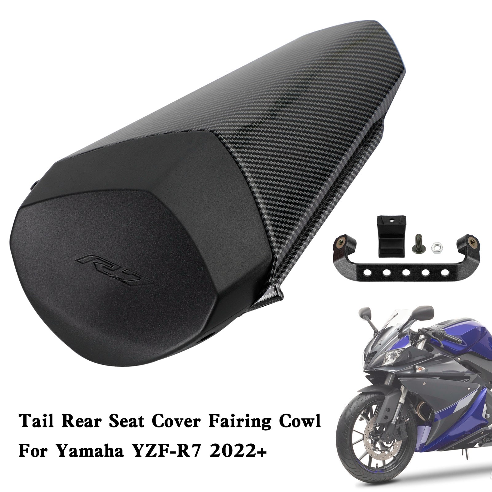 22-25 YAMAHA YZF R7 Tail Rear Seat Cover Fairing Cowl