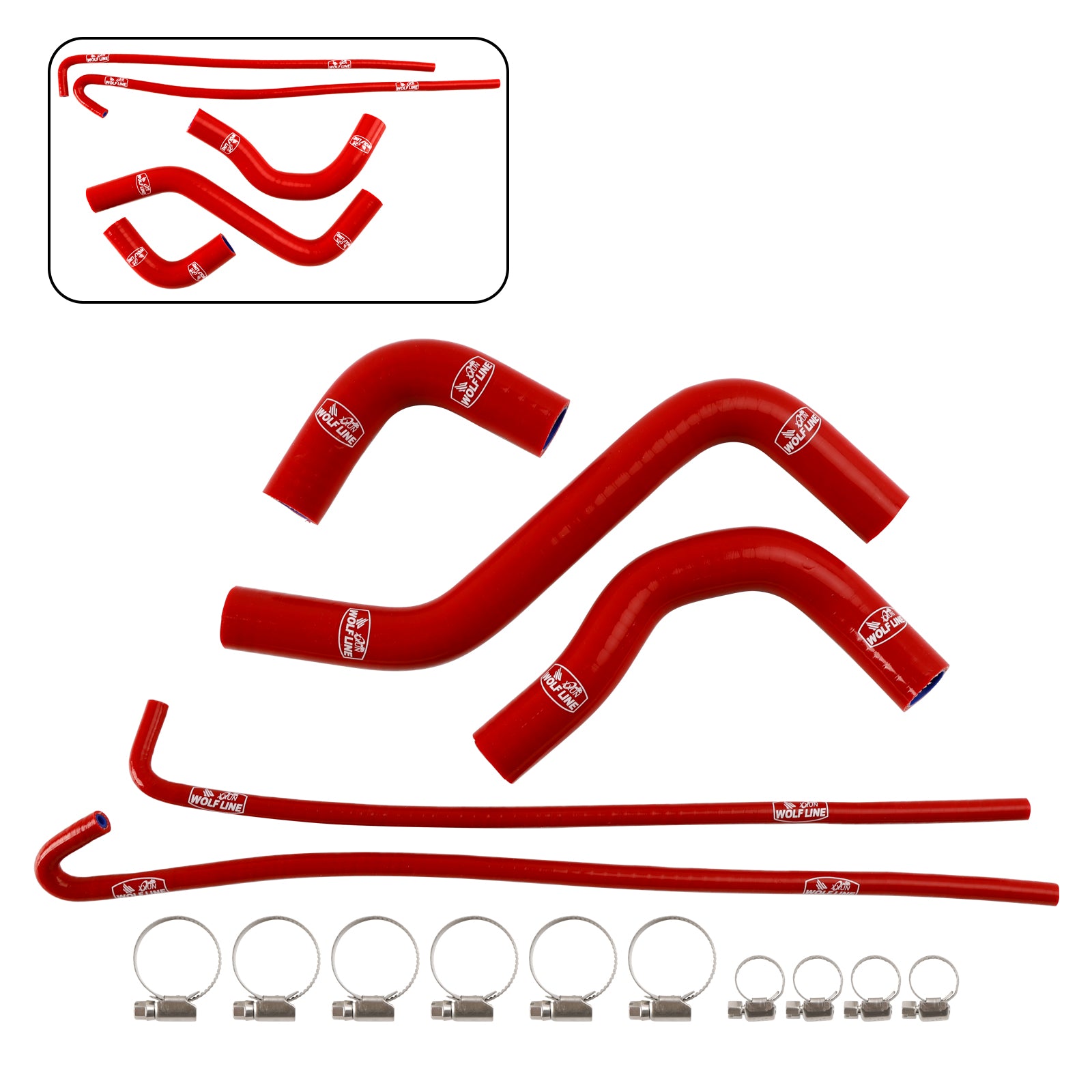 17-24 Kawasaki Z900 & 17-25 Z900RS Silicone Radiator coolant Hose kit