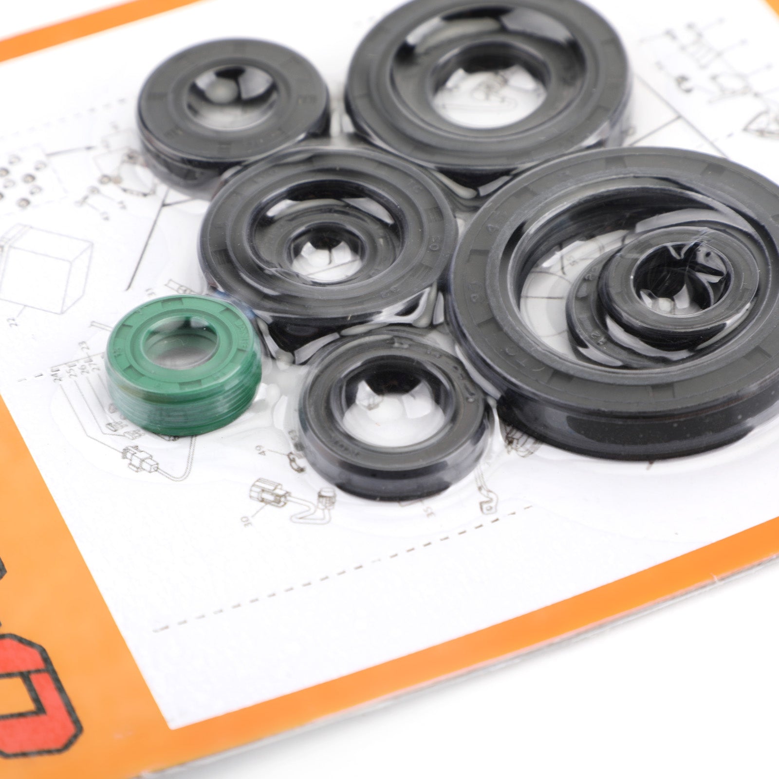 Zestaw uszczelnienia oleju silnikowego Zestaw uszczelnień 10pcs dla Honda CR125R 1987-2003 CR125R CR 125