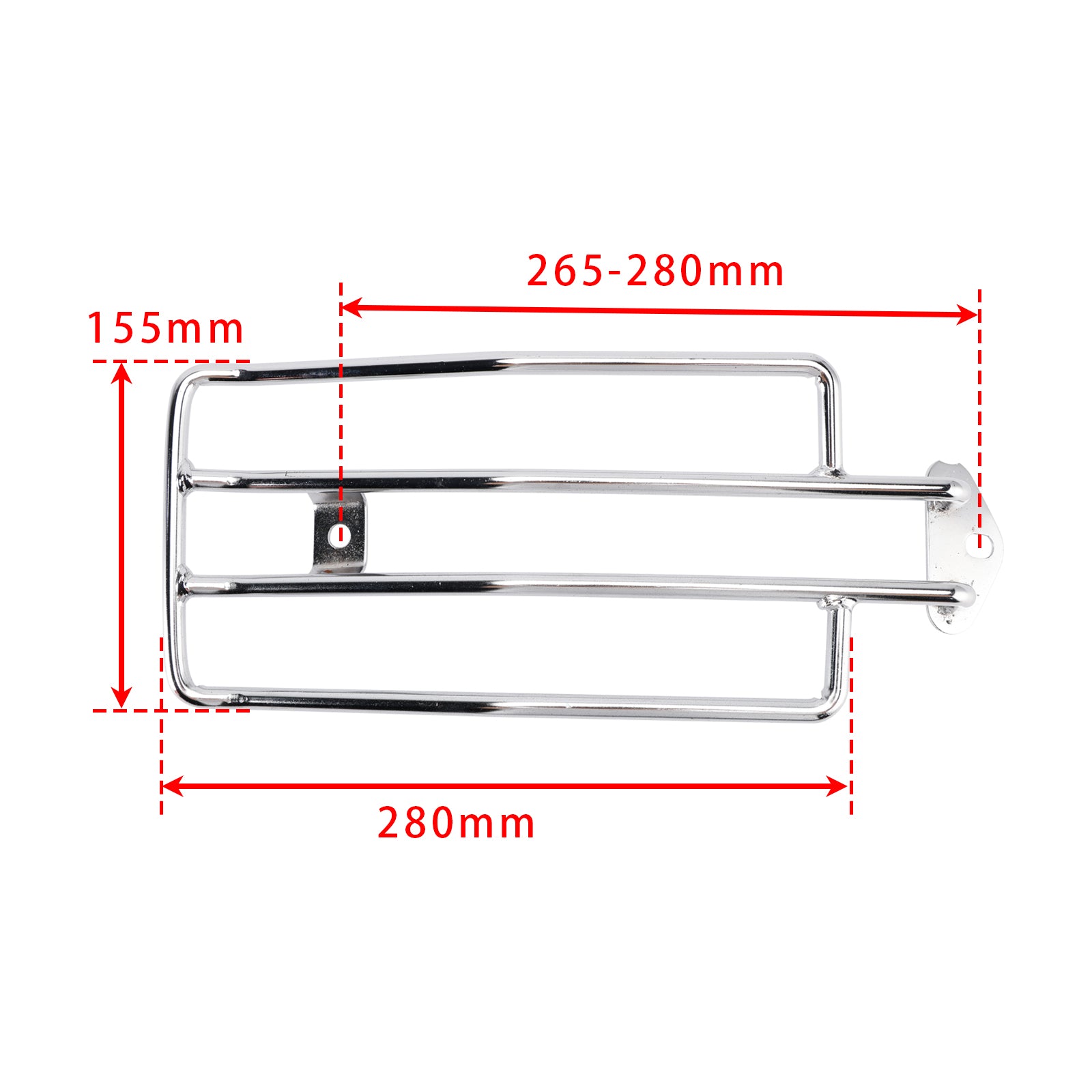 1985-2003 Sportster XL XLH 883 1200 Custom Chrome Solo Seat Luggage Rack