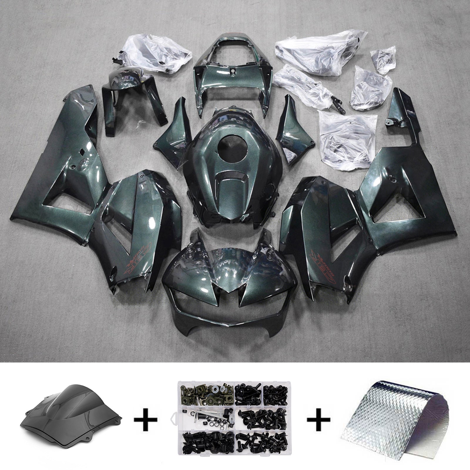 Amotopart 13-26 US ver. & 13-23 European ver. Honda CBR600RR Green Fairing Kit