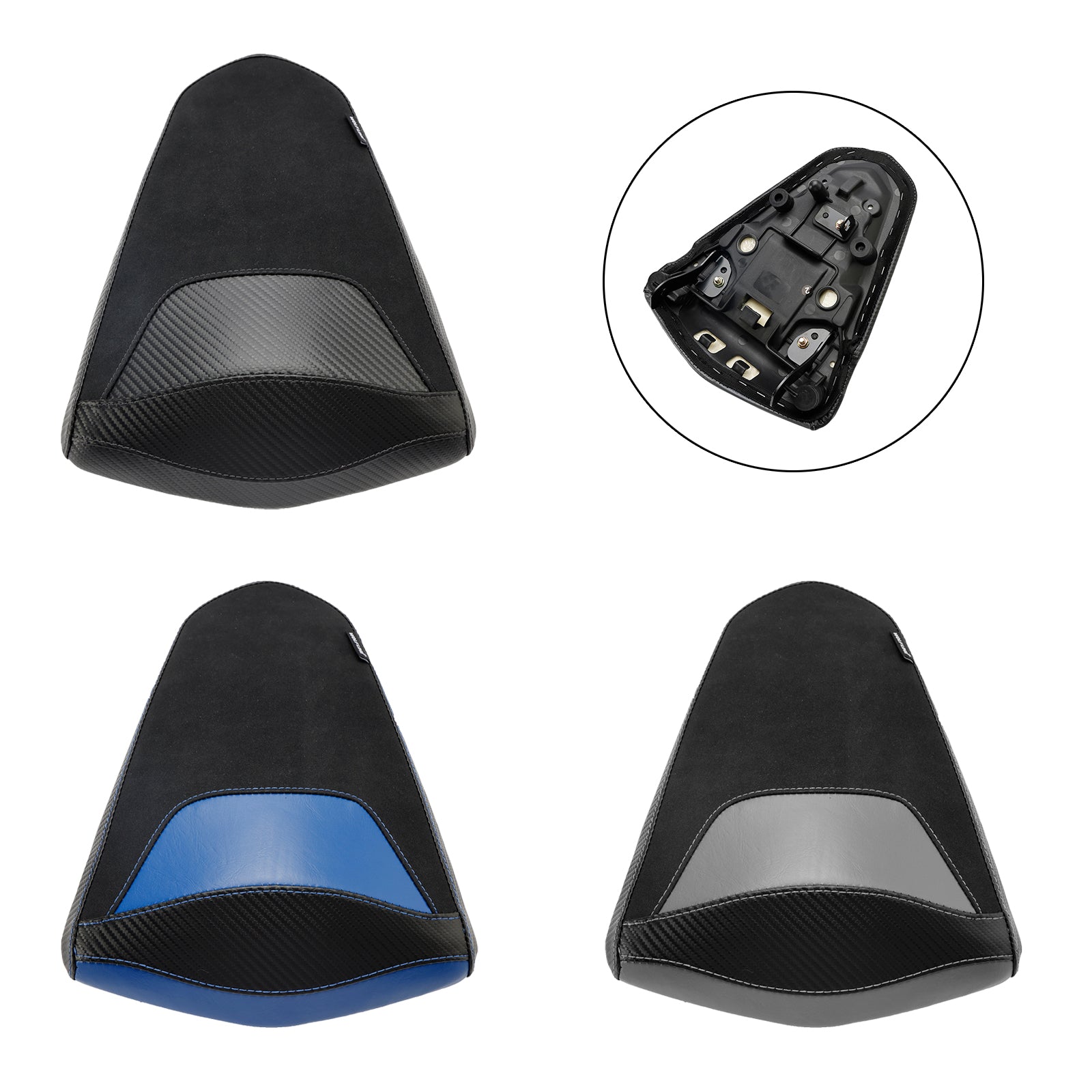 2015-2023 Yamaha Mt-03 Yzf-R3 Blue Rear Seat Passenger Cushion Flat Pu Fit Blue