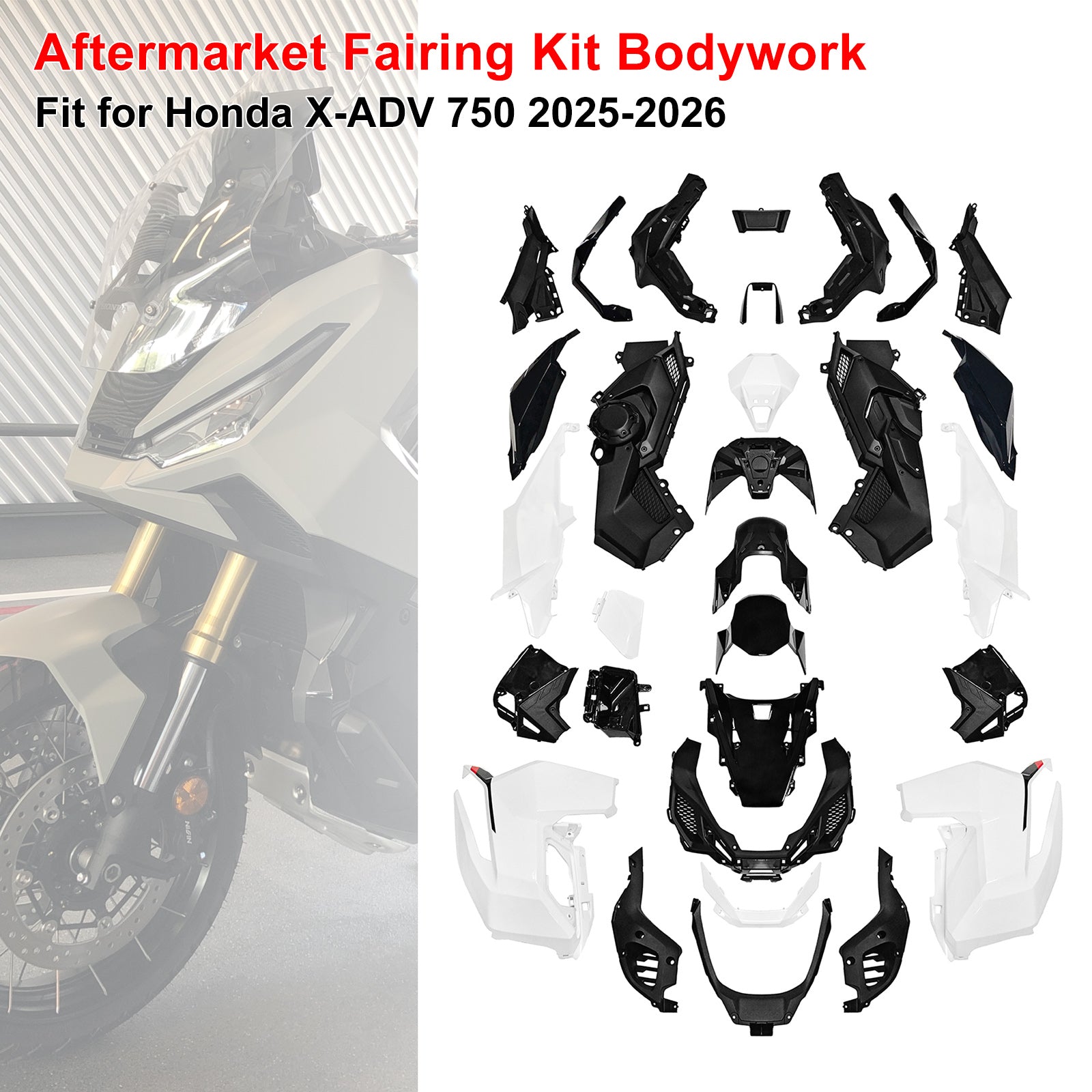 Amotopart 2025-2026 Honda X-ADV 750 Collection de kits de carénage