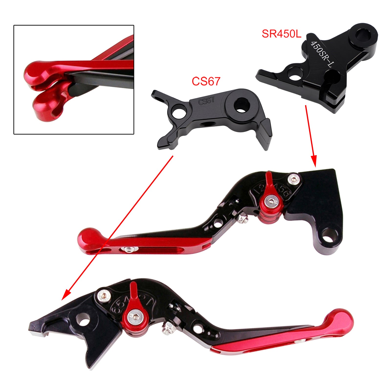 2024-2026 VOGE DS900X 900DSX Adjustable Clutch Brake Lever