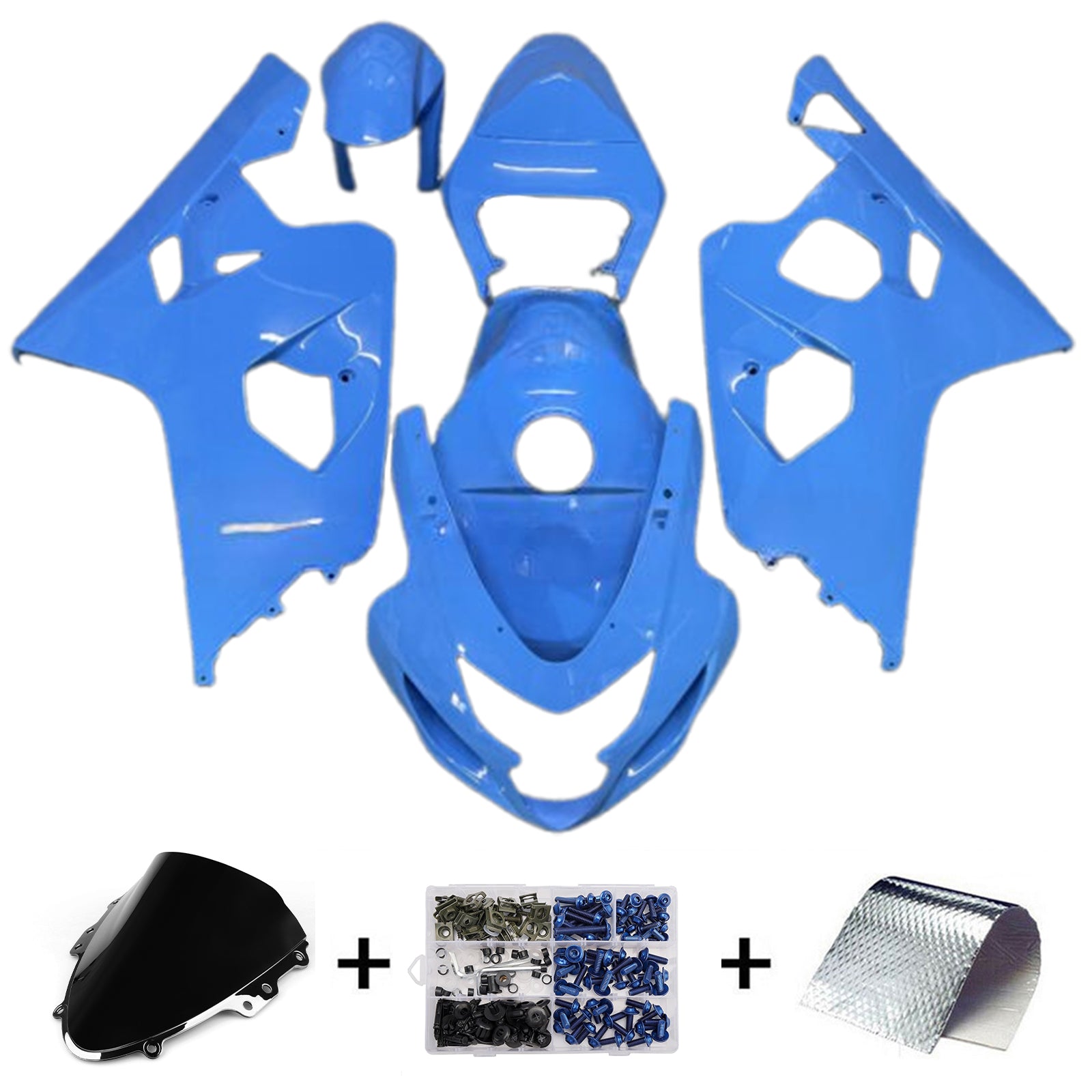 Amotopart 2004-2005 Suzuki GSXR 600/750 Light Blue Fairing Kit