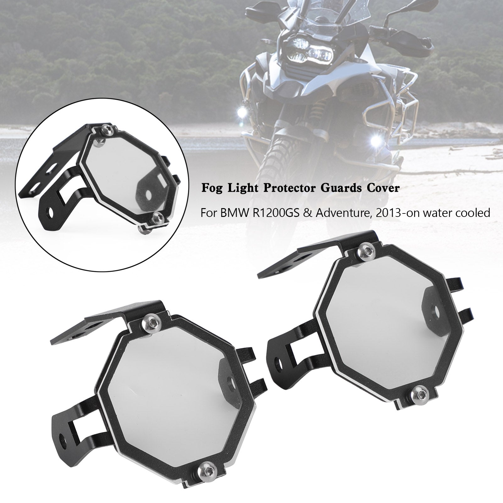 Fog Light Protector Guards Cover For BMW R1200GS Adventure F800GS F850GS F750GS