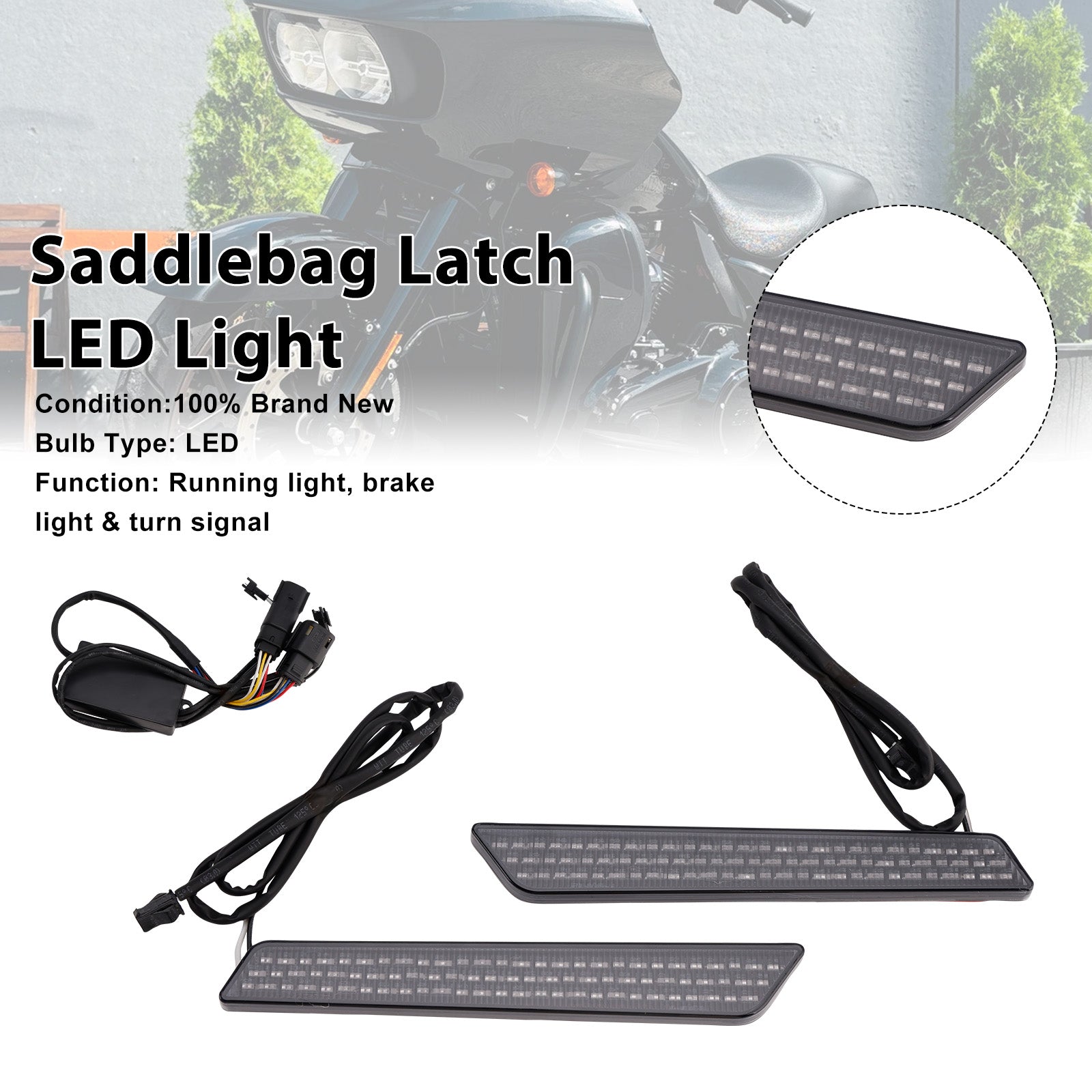14-23 Touring Electra Street Road Glide Saddlebag Latch LED Light