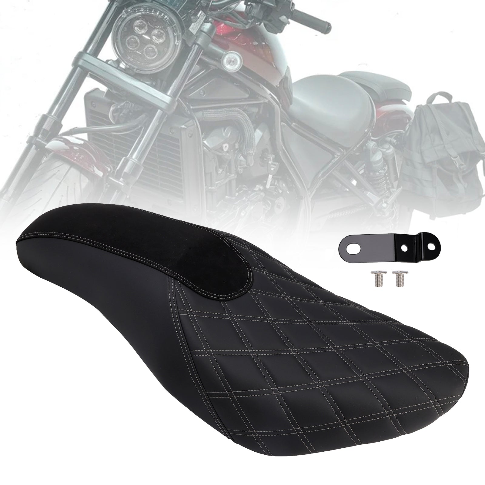 2021-2025 Honda Cm/Cmx1100 Rider Passenger Seat Front Rear Cushion Fit Black