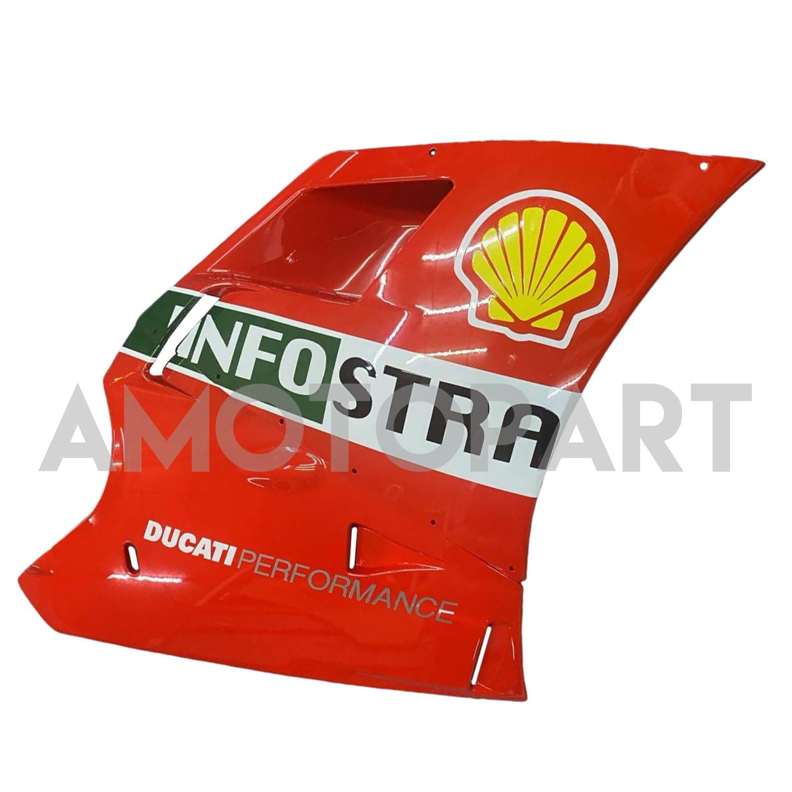 Amotopart 1996-2002 Ducati 748/916/996/998 wit rode kuipset
