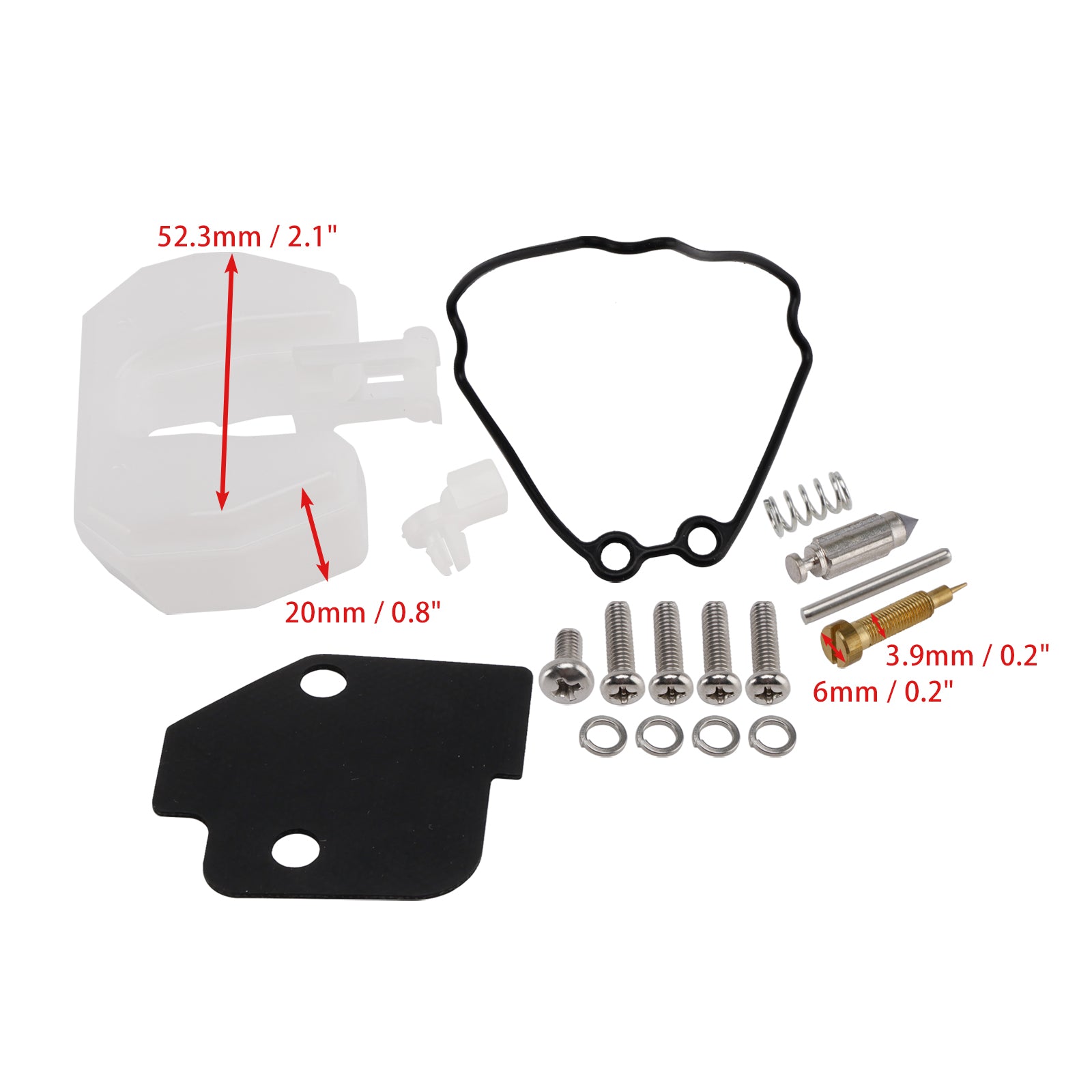 2001-2010 Yamaha 25hp 25B WHS/L Carburetor Carb Rebuild Kit 61N-W0093-00