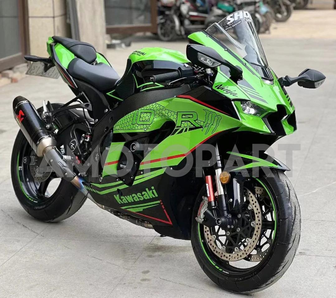 Amotopart 2021-2025 Kawasaki ZX 10RR ZX 10R Černá červená zelená kapotáž sada