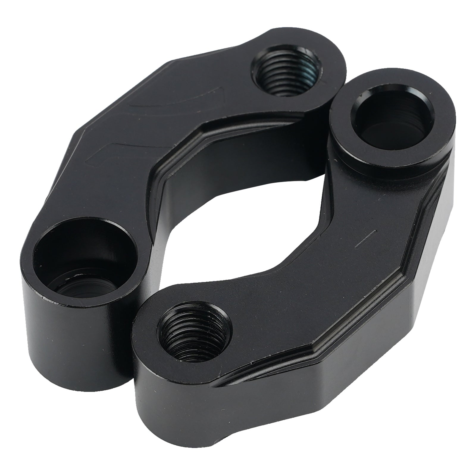 Paar schwarze Aluminium-Spiegelverlängerungen, Riser-Verlängerung, 10 mm, universell