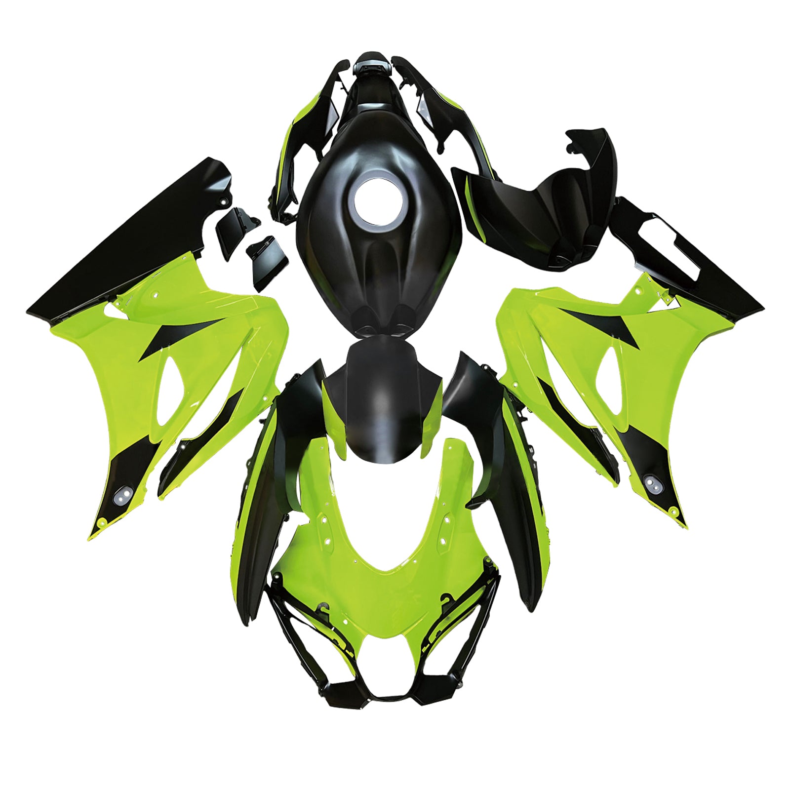 Amotopart 2017-2025 Suzuki GSXR1000 Kohlefasermuster Greenverreichung Kit