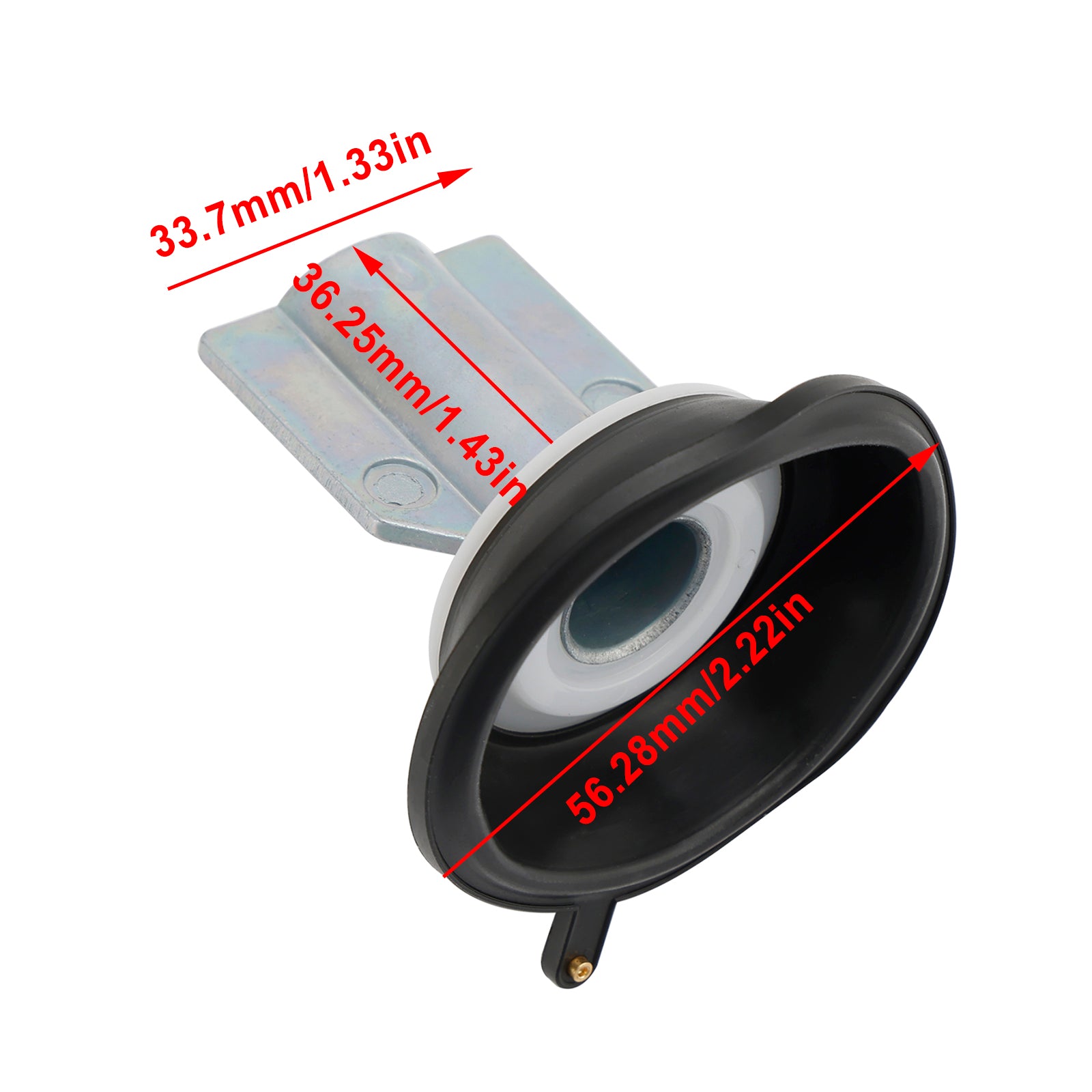 2x carburateur plunjer diafragma geschikt voor Kawasaki Prairie 700 kVF650 KVF700