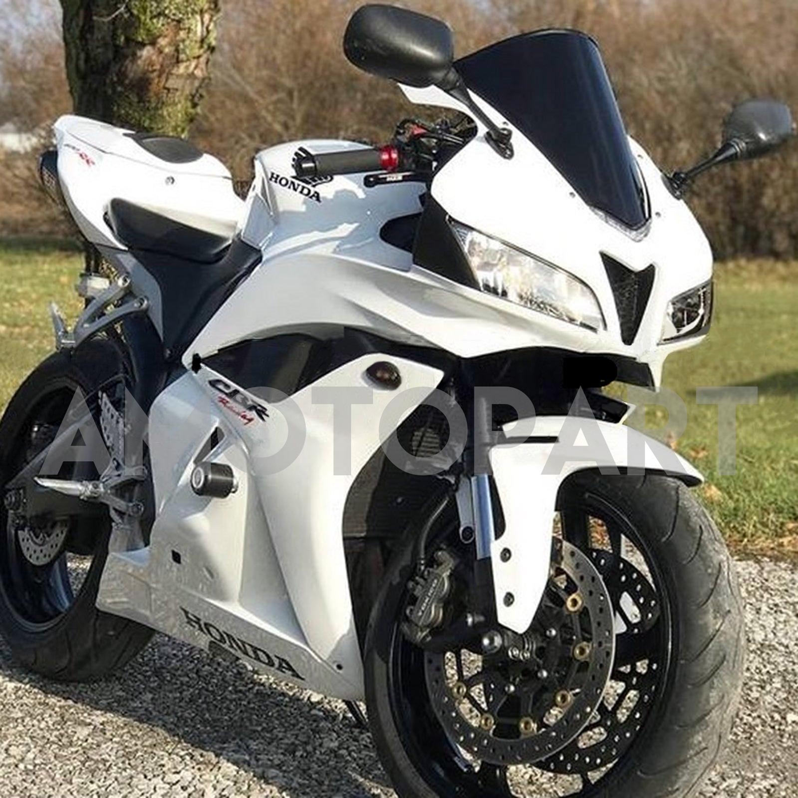 Amotopart 2009-2012 Honda CBR600RR White Black Fairing Kit