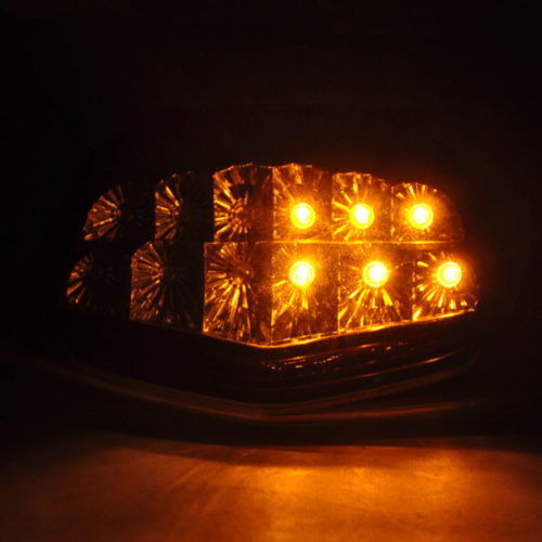 08-12 Kawasaki Ninja 250R EX250 Integrated LED-Rücklicht-Kurvensignale Rauch