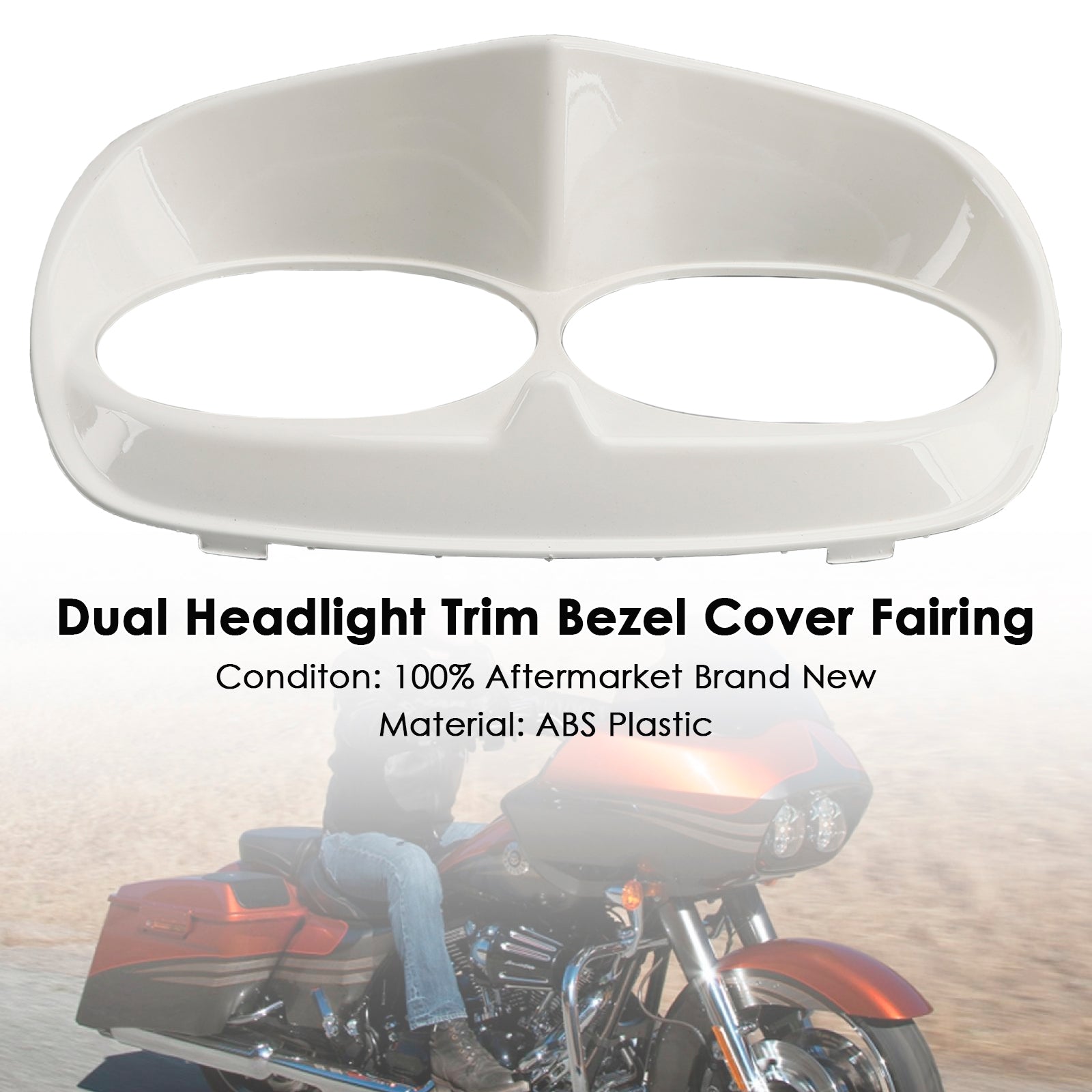 1998-2013 Road Glide Dual Headlight Trim Bezel Cover Fairing