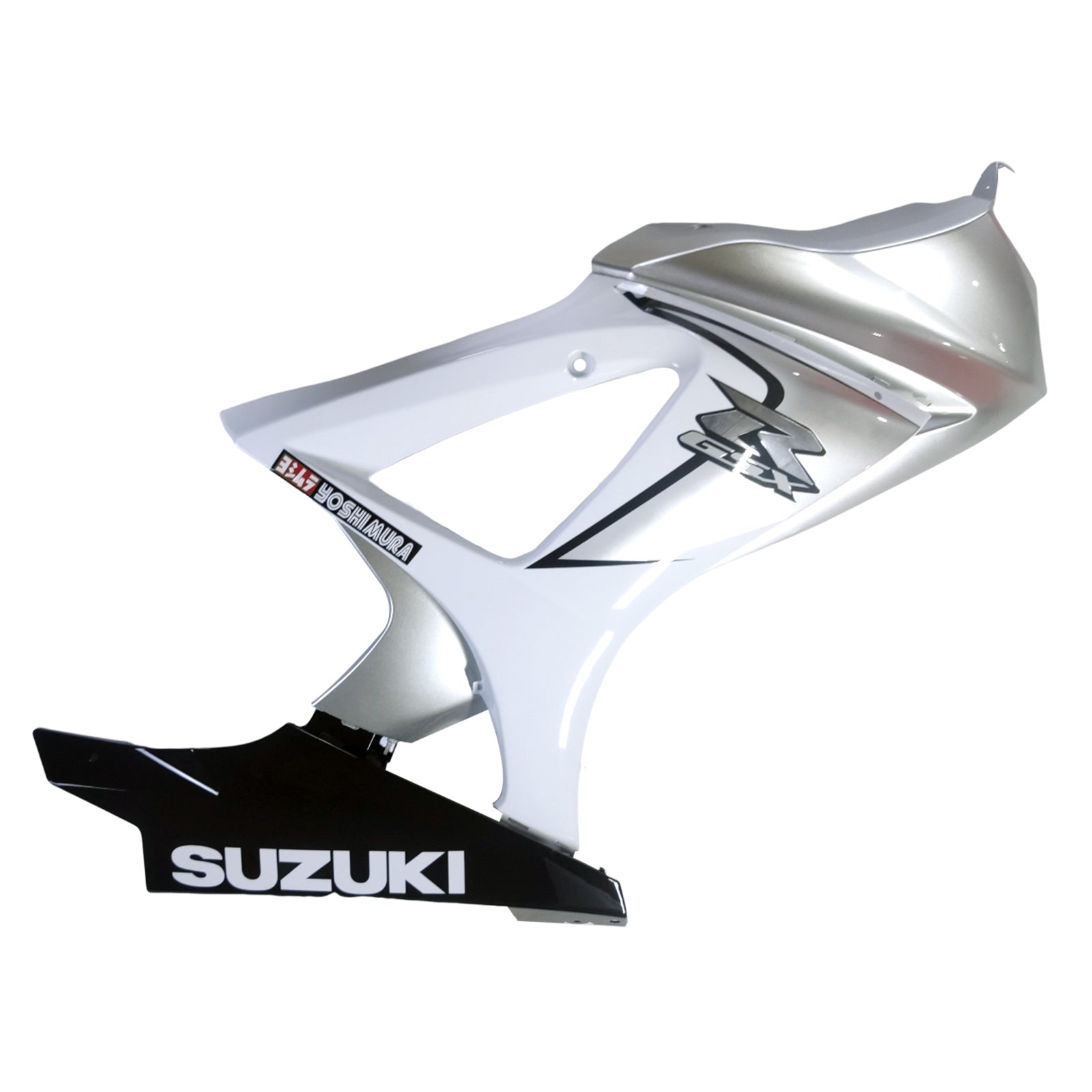 Amotopart 2007-2008 Suzuki GSXR1000 Silver Black Fairing Kit