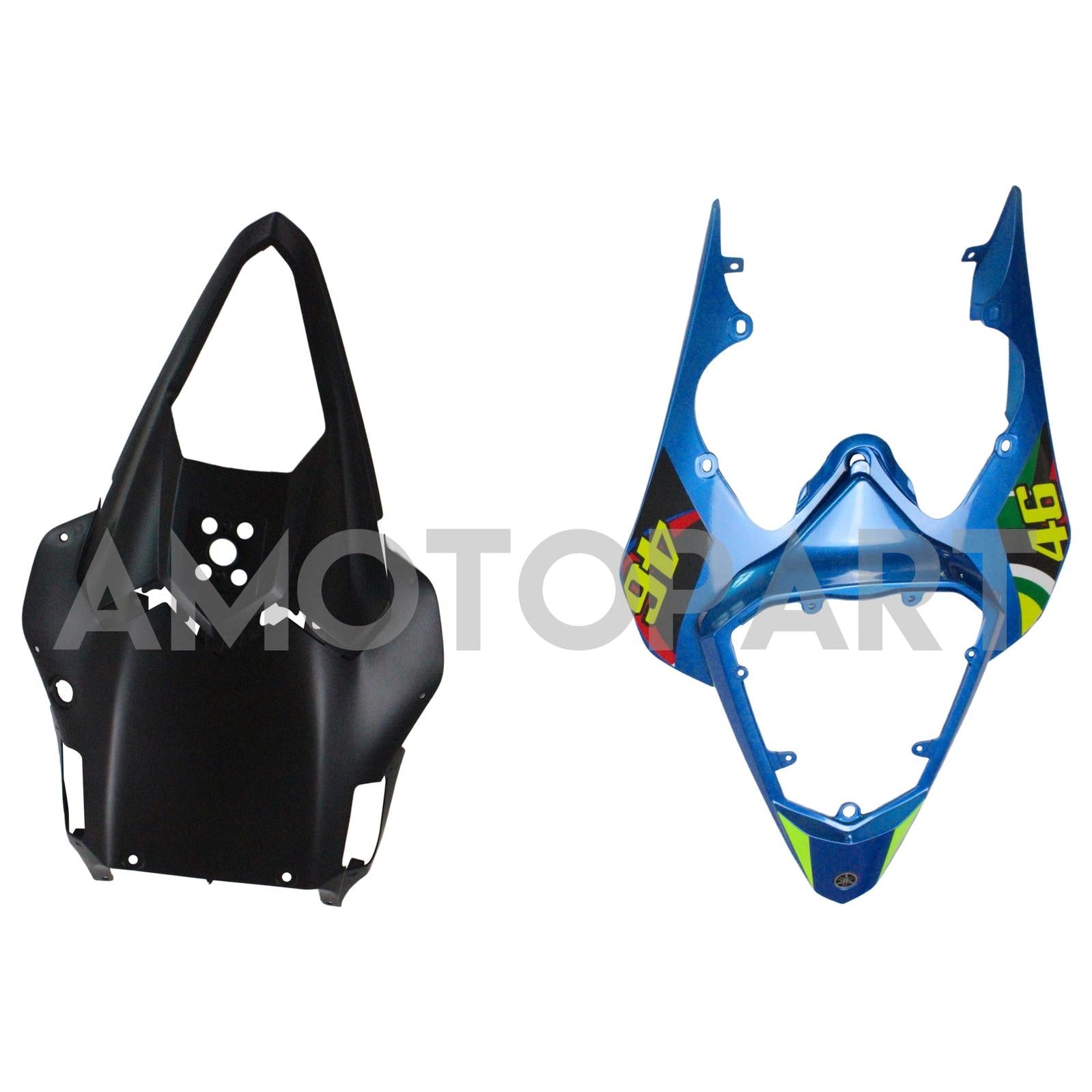 Amotopart 2008-2016 YZF 600 R6 Yamaha Blau&Green Monster Verkleidungskit
