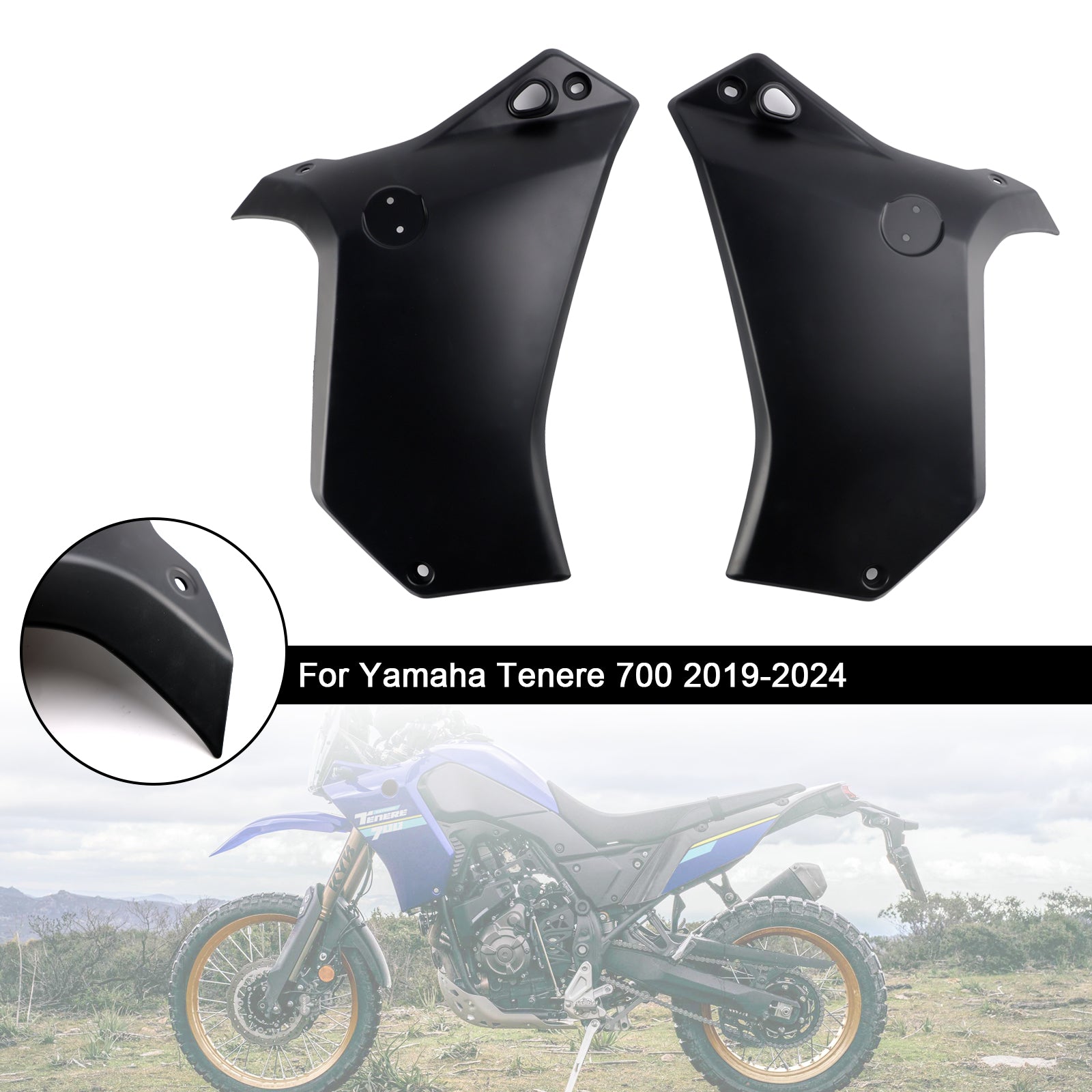 2019-2024 Yamaha Tenere 700 boczna ramka panelu Protektora Okładka okładka