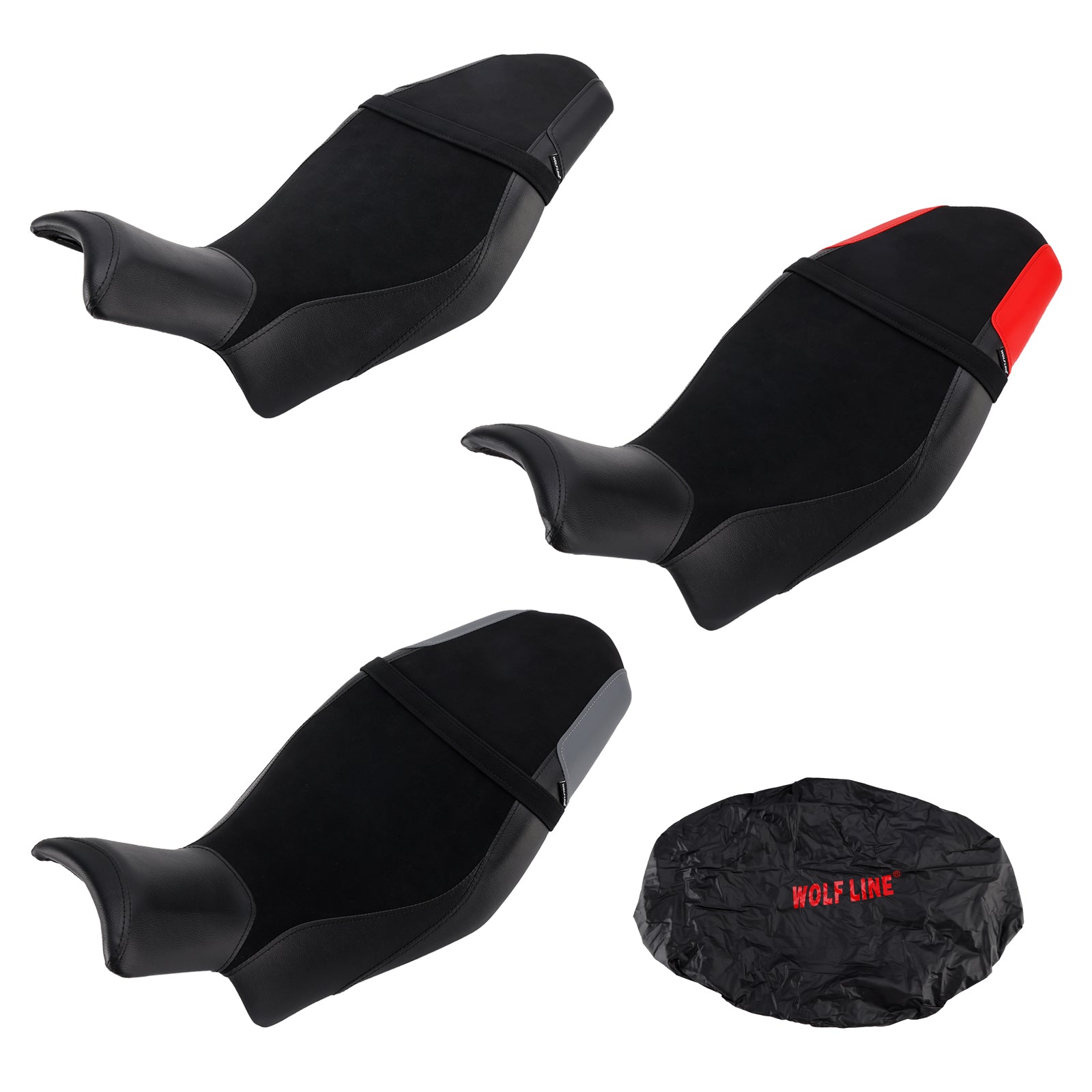 2019-2024 Suzuki Katana Complete Cushion Rider Passenger Seat Red