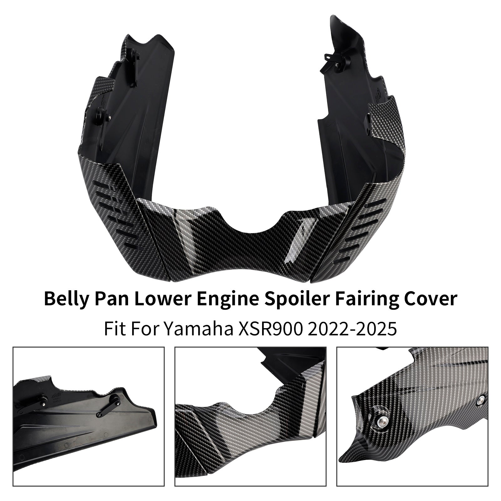 2022-2025 Yamaha XSR900 Belly Pan Lower Engine Spoiler Fairing Cover