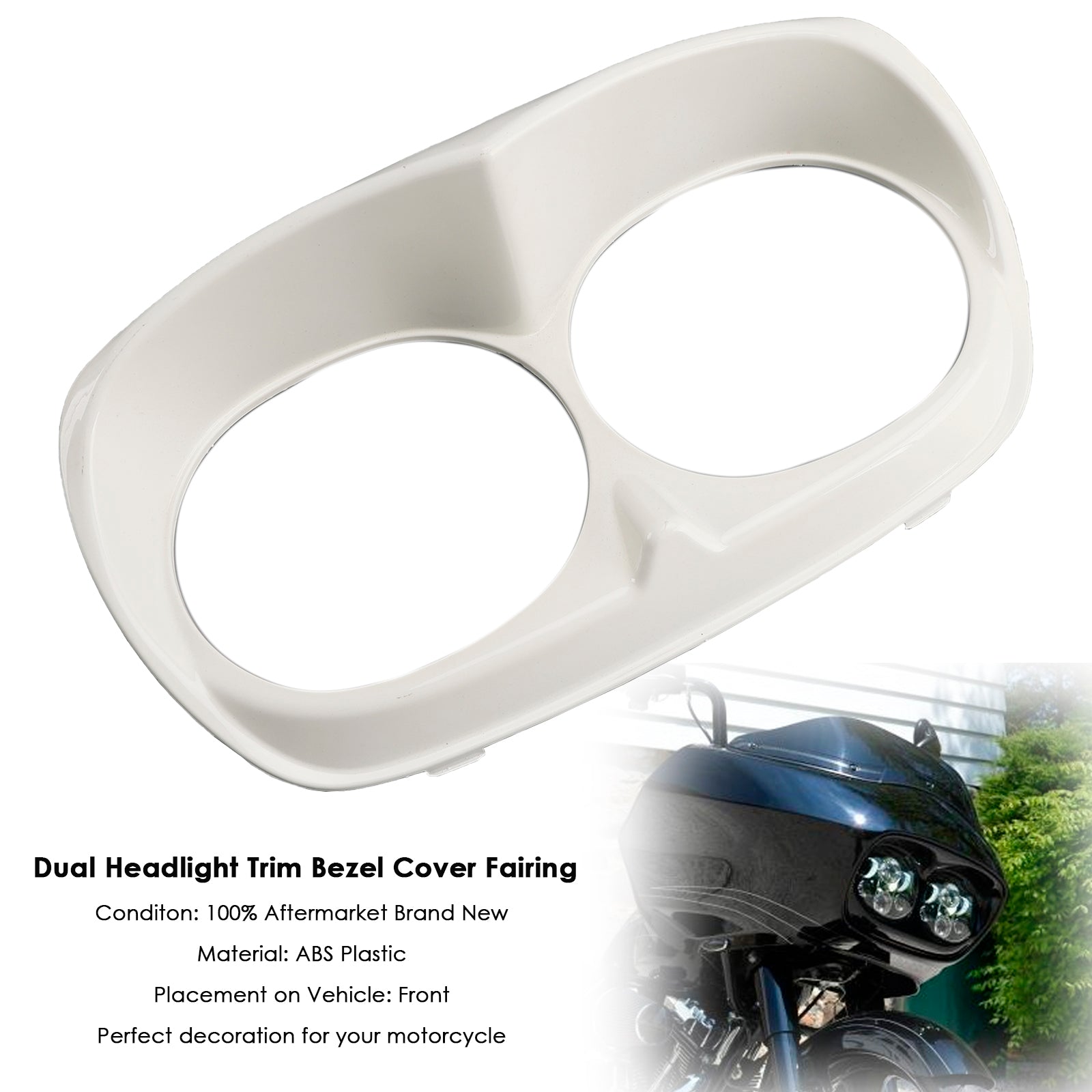 1998-2013 Road Glide Dual Headlight Trim Bezel Cover Fairing