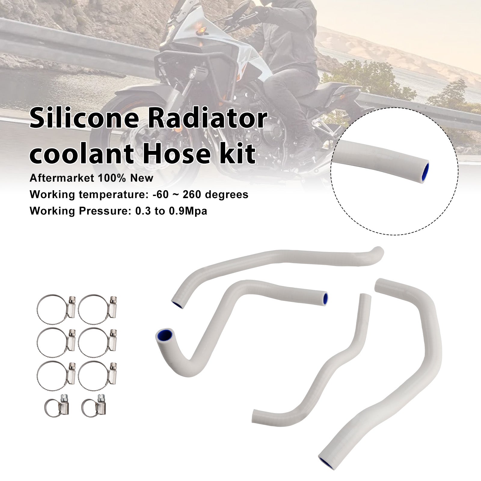 Honda NX400 NX500 CB500 CB500F/X/R Silicone Radiator coolant Hose