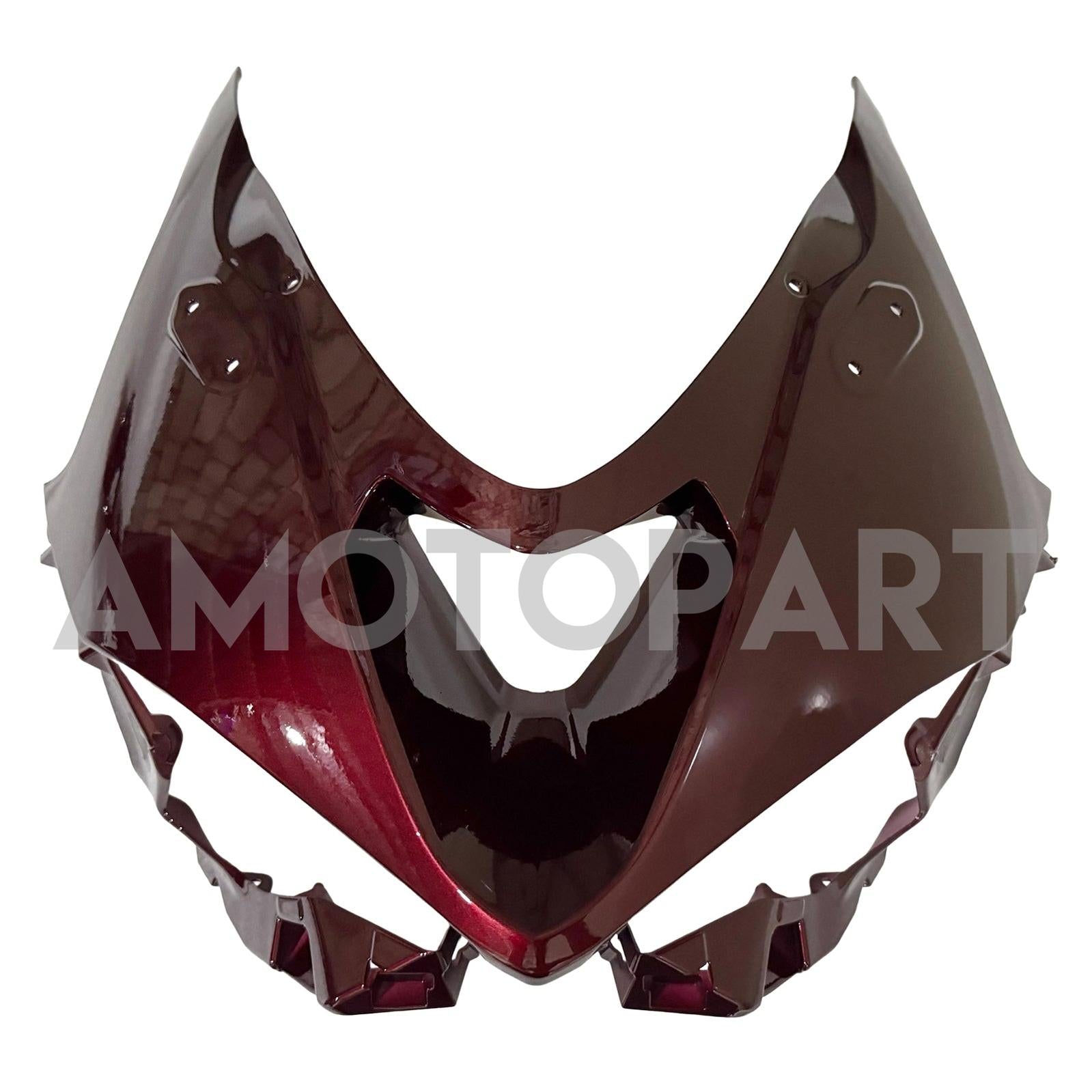 Amotopart 2024-2025 Kawasaki ZX-6R Glossy Red Black Fairing Kit