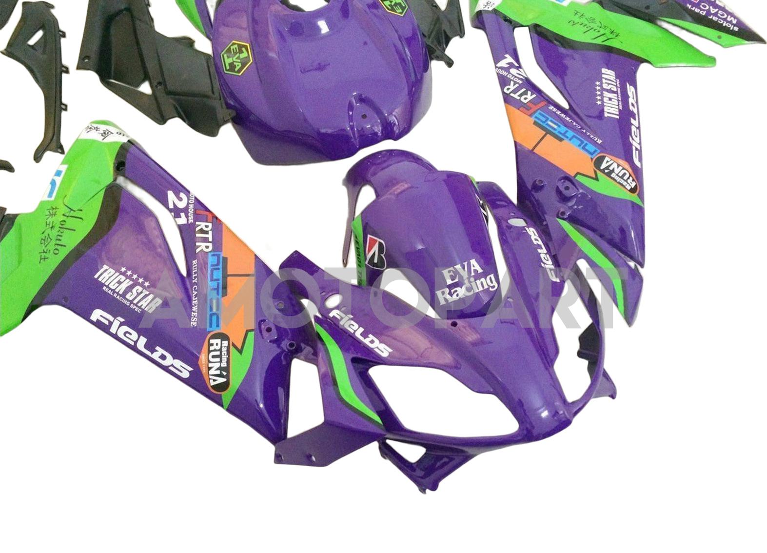 Amotopart Aprilia 2006-2011 Rs125 Purple & Green Fairing Kit