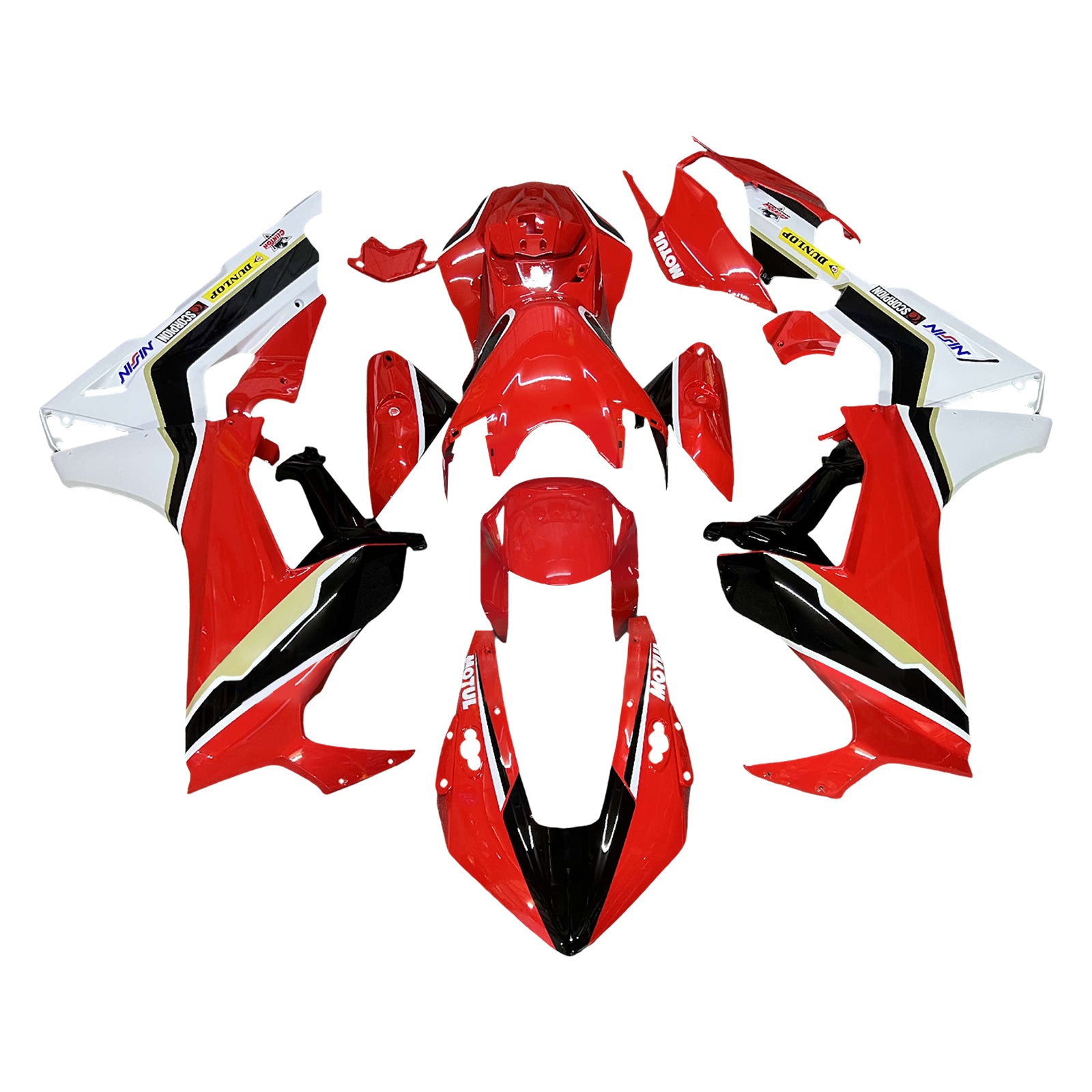 Amotopart 2017-2025 Honda CBR1000RR Red Black Fairing Kit