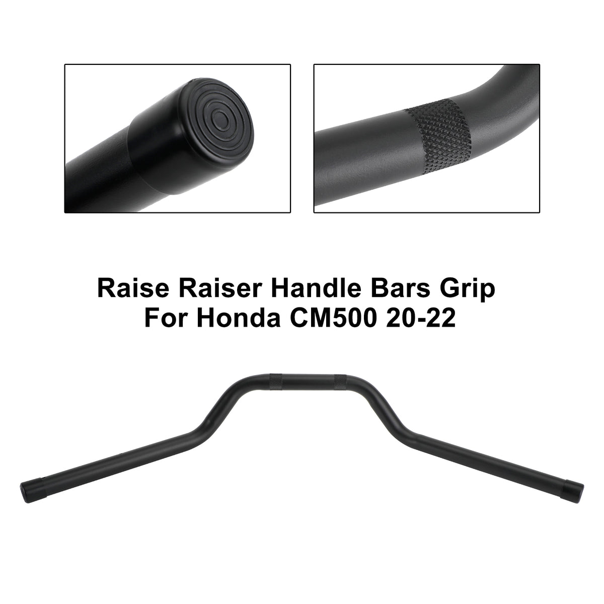 17-22 Honda Cm500 Universal 7/8 Inch 22Mm Raiser Motor Bars Handlebar Black