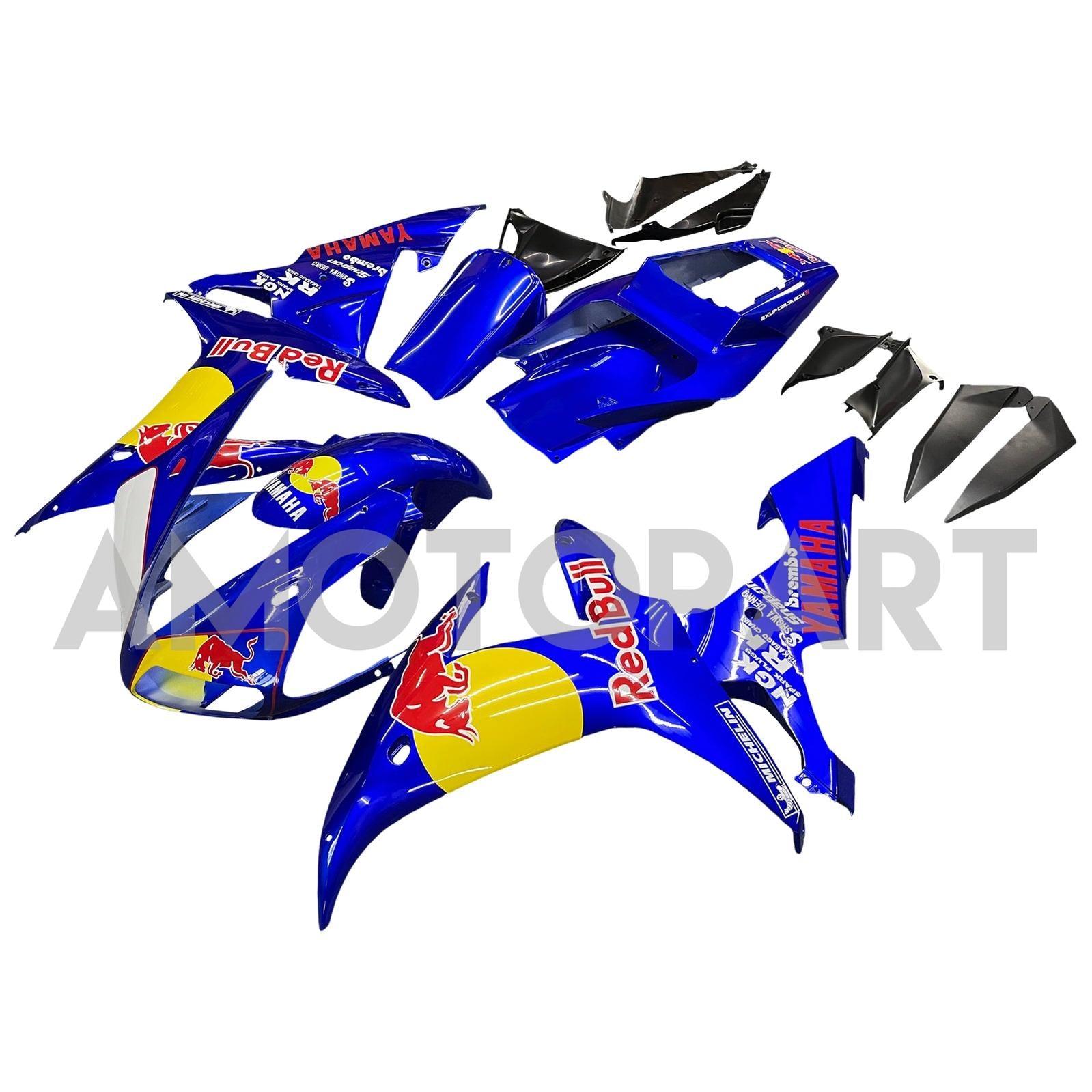 Amotopart 2002-2003 Yamaha YZF 1000 R1 Blue Fairing Kit